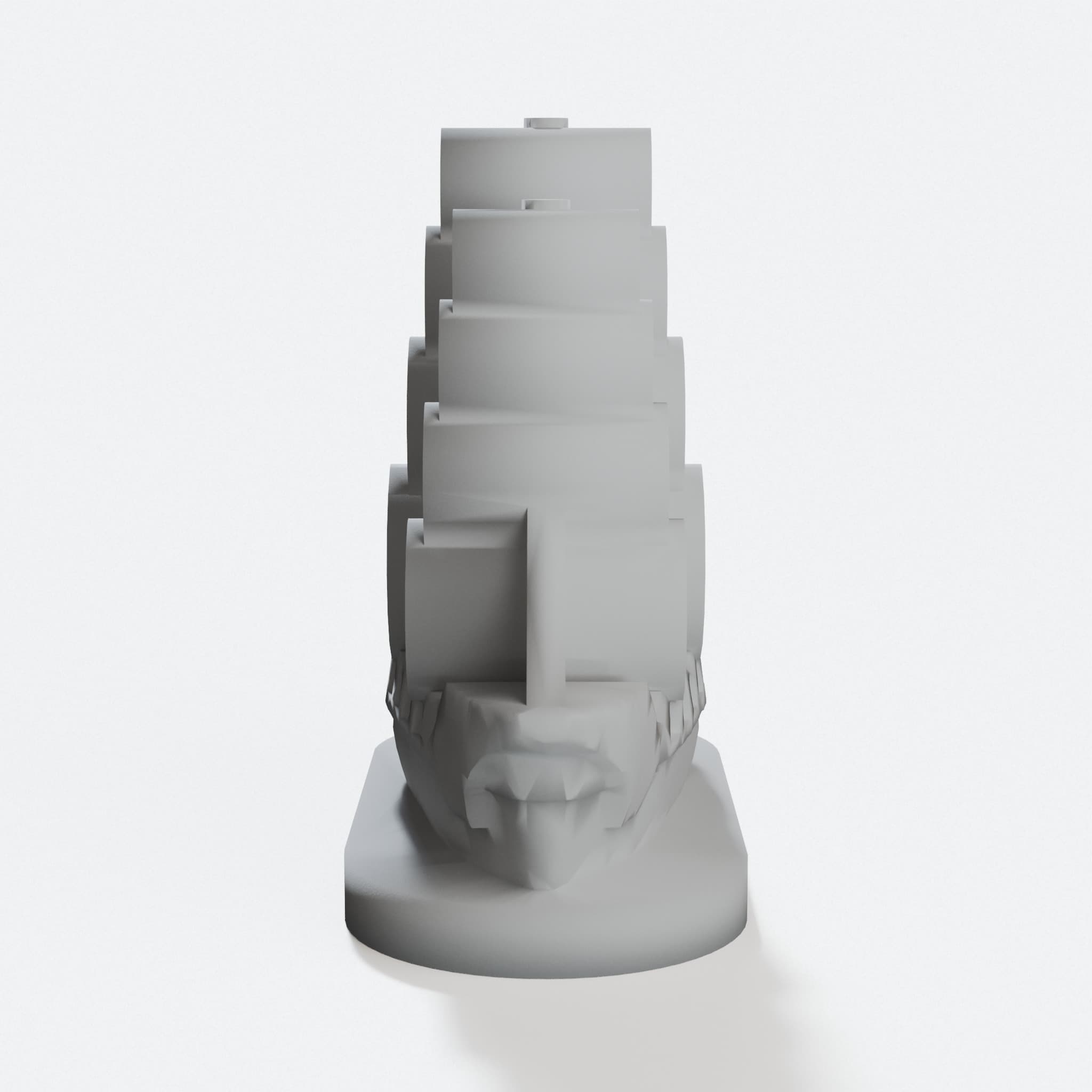 Galleon Board Game Piece, Tabletop Ship Marker