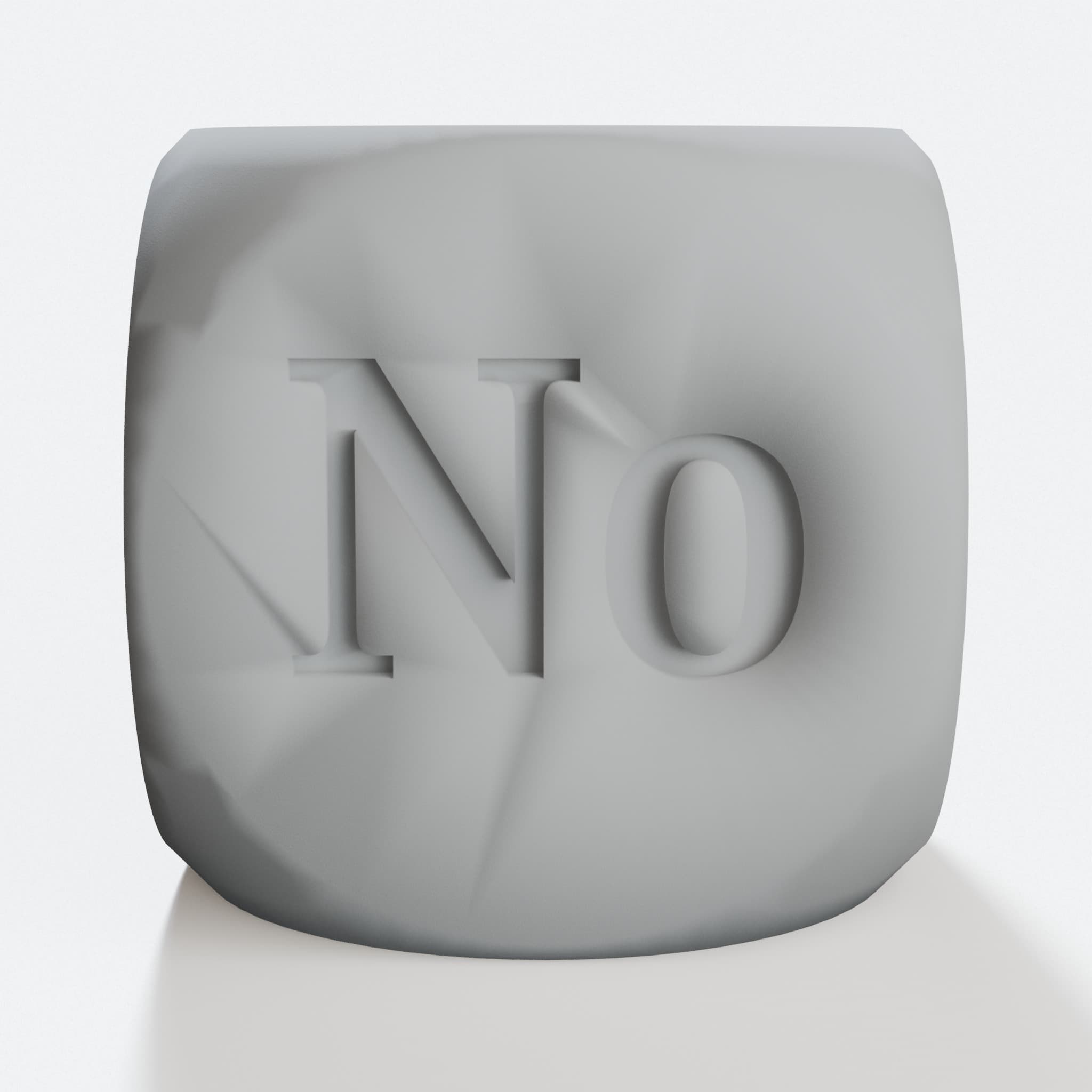 Yes or No 3D Printed Decision Dice Toy
