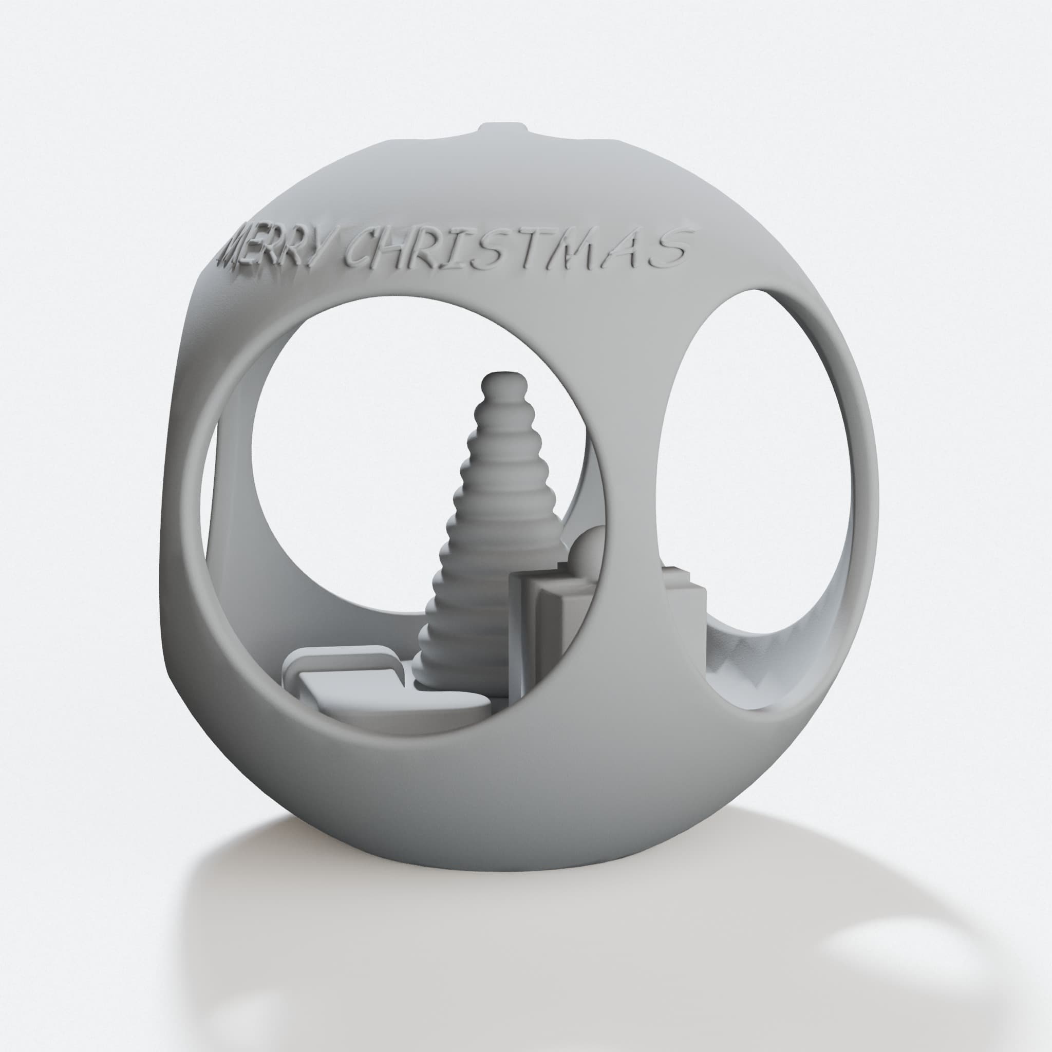 3D Printed Christmas Ball Ornament
