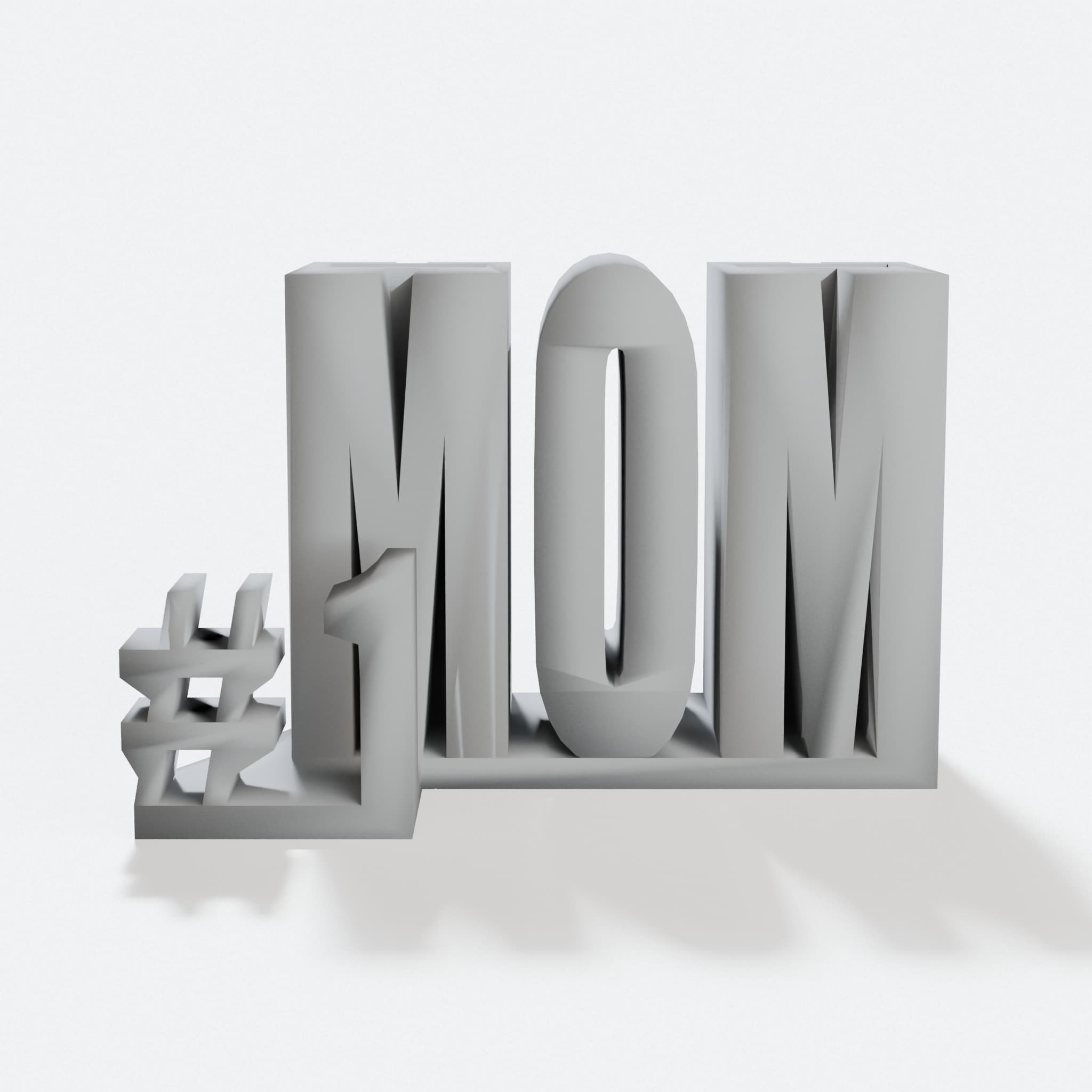 Number 1 Mom Desk Organizer, 3D Printed Office Accessory
