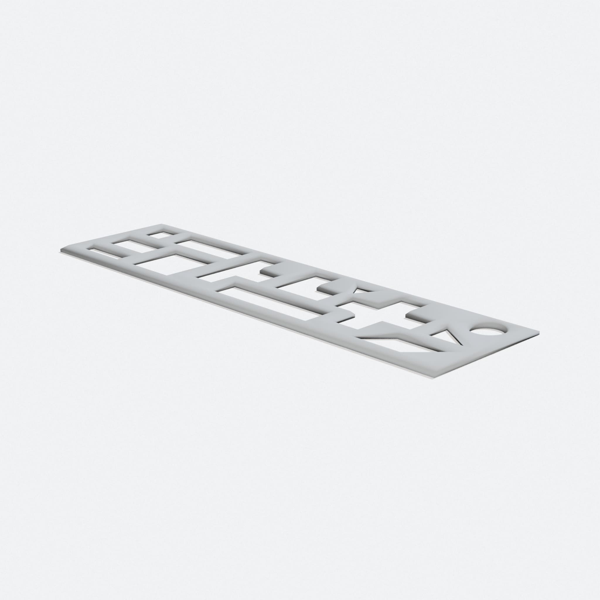 Dungeon Map Stencil for 3D Printed Toys and Tabletop Games