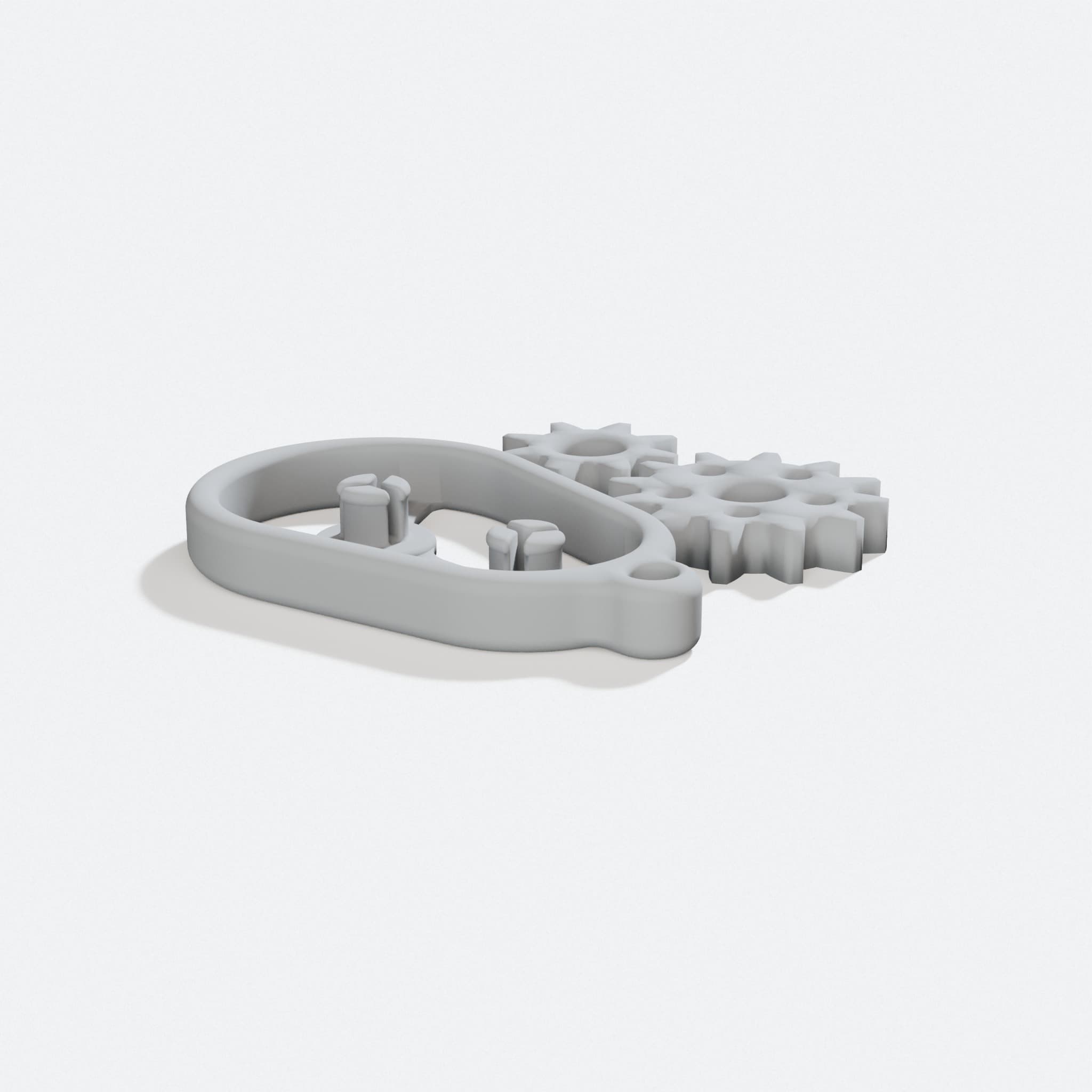 Gear Keychain, 3D Printed Toys for Your Keys