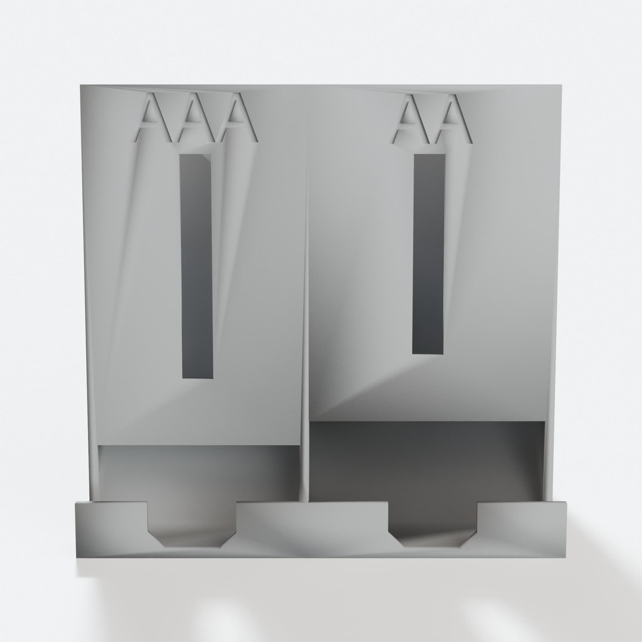 AA and AAA Battery Holder, 3D Printed Organizer