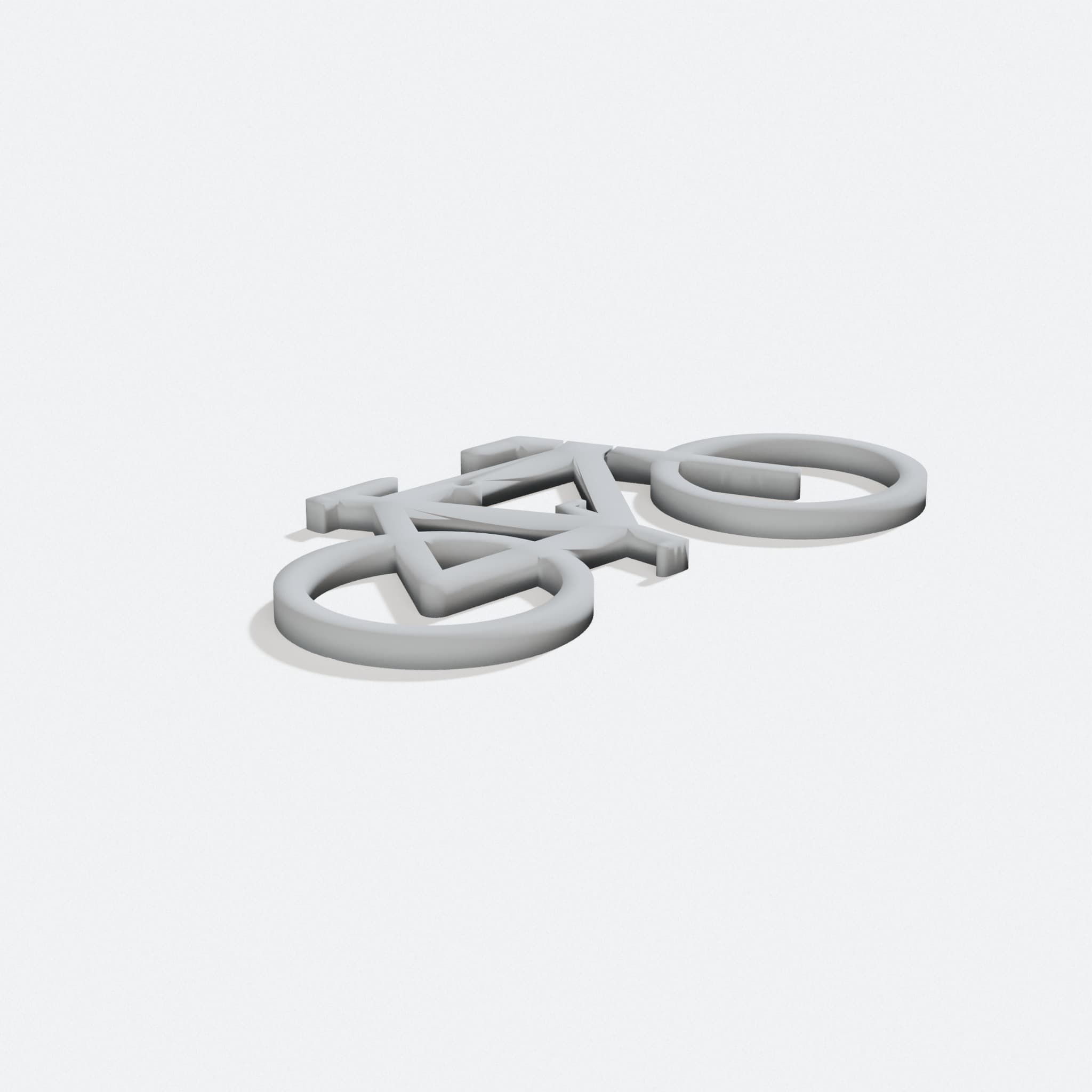 Bike Ornament with Headset Detail