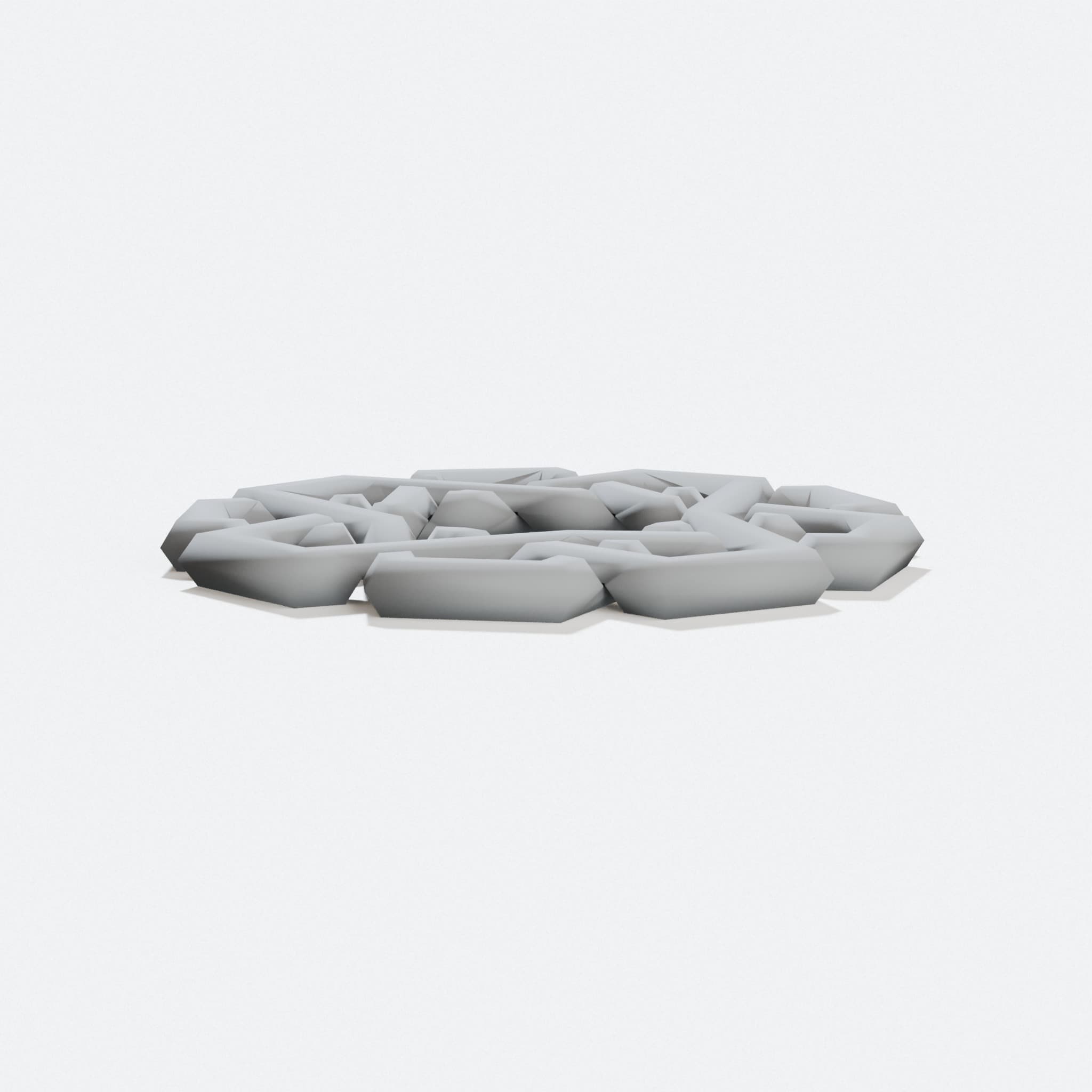 Interlocking Rings Puzzle 3D Printed Toy