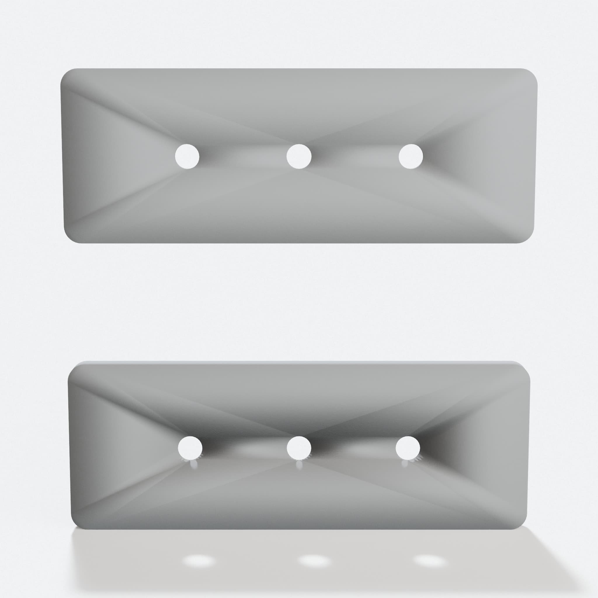 Power Strip Mount Slip On, 3D Printed Organizers