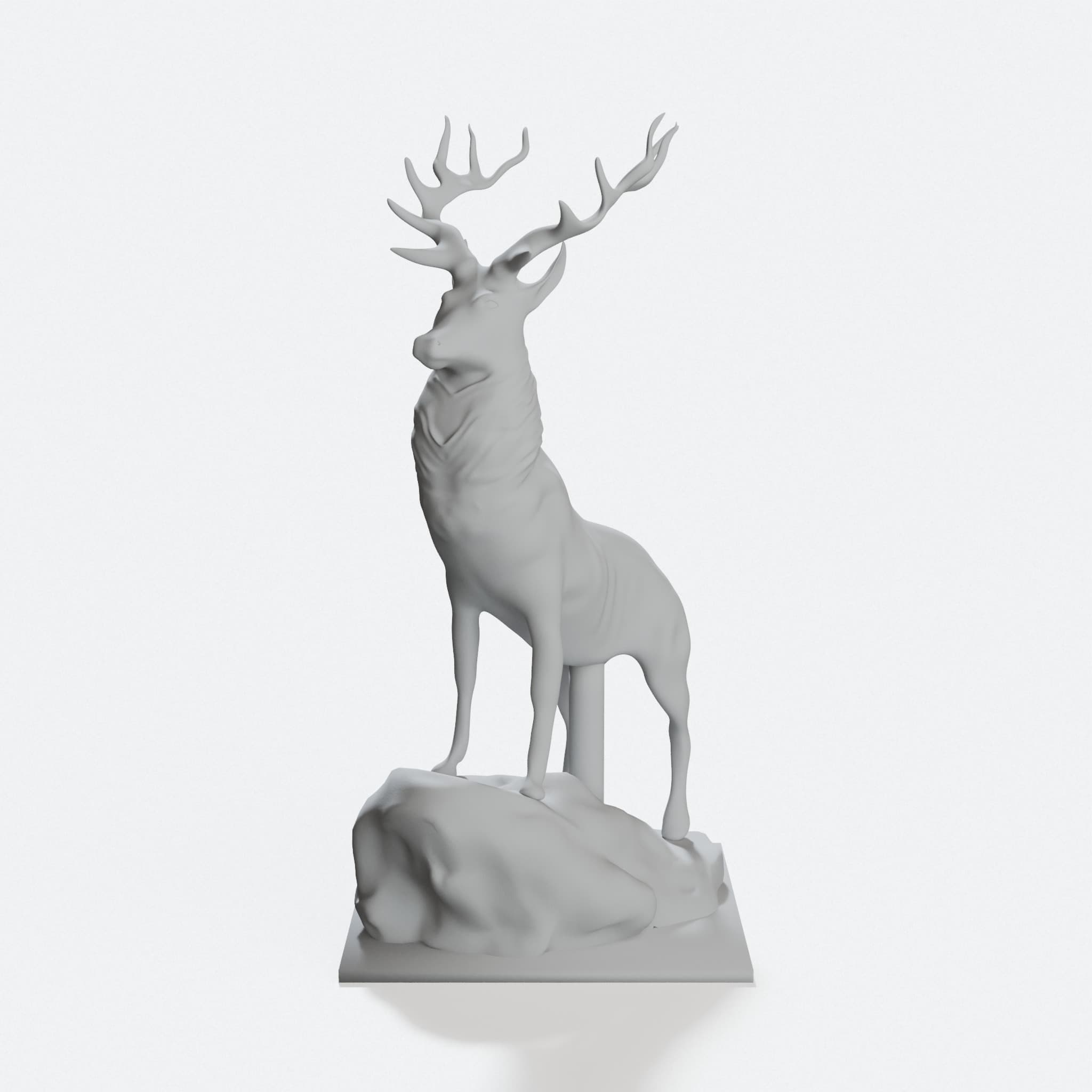 3D Printed Deer Home Decor Statue