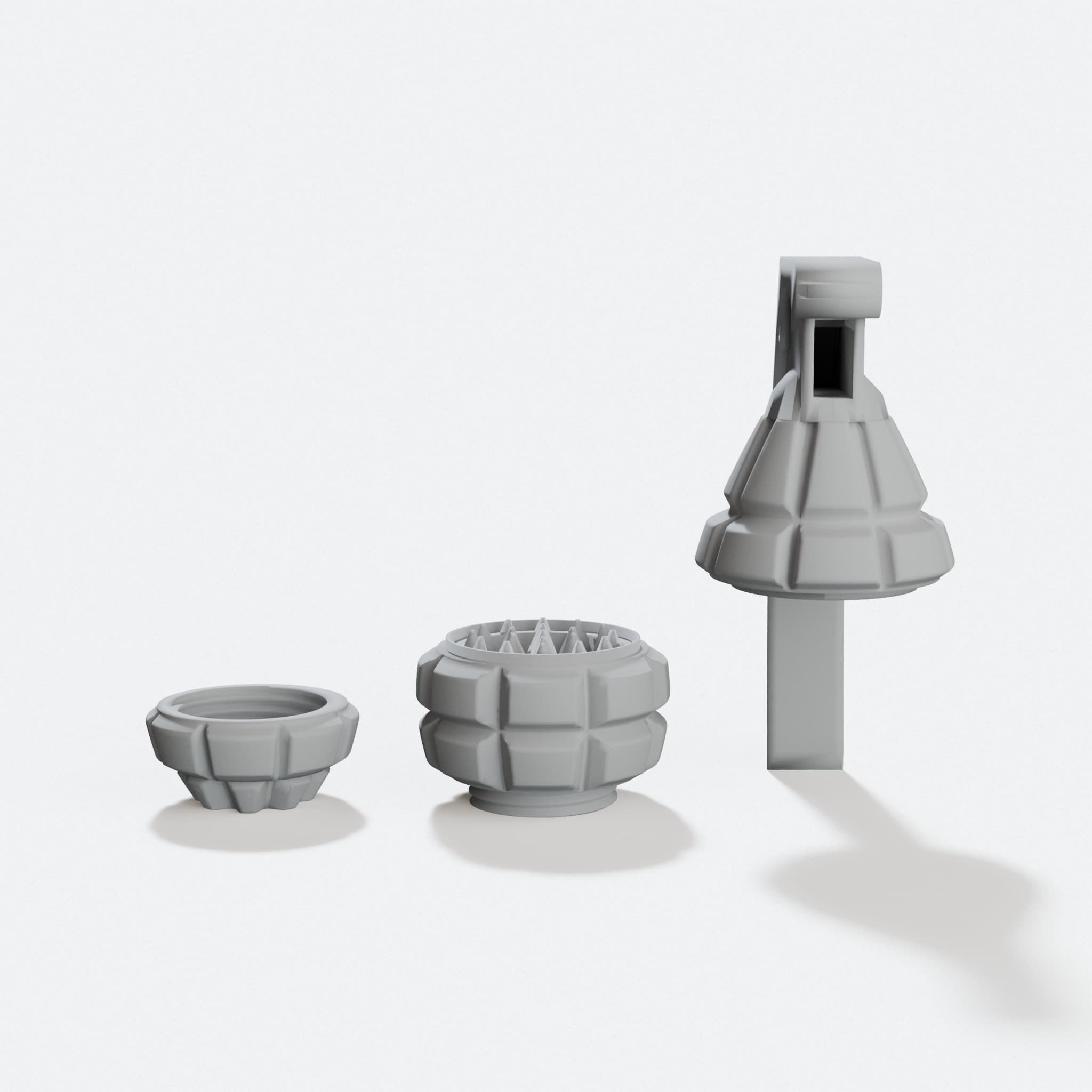 Grenade Grinder, 3D Printed Kitchen Accessory