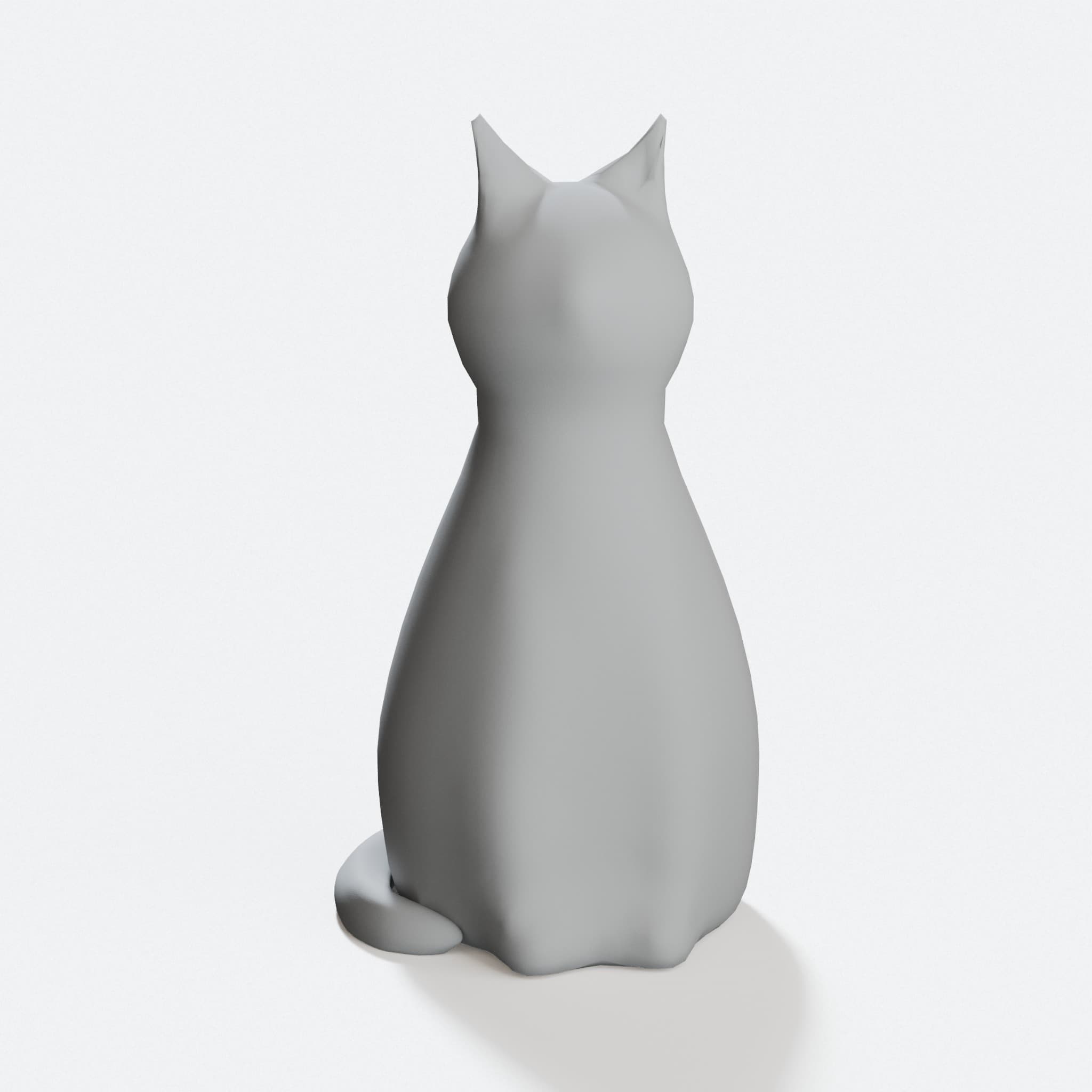 Lucy the Cat – 3D Printed Toy Figurine (Easy Print STL)