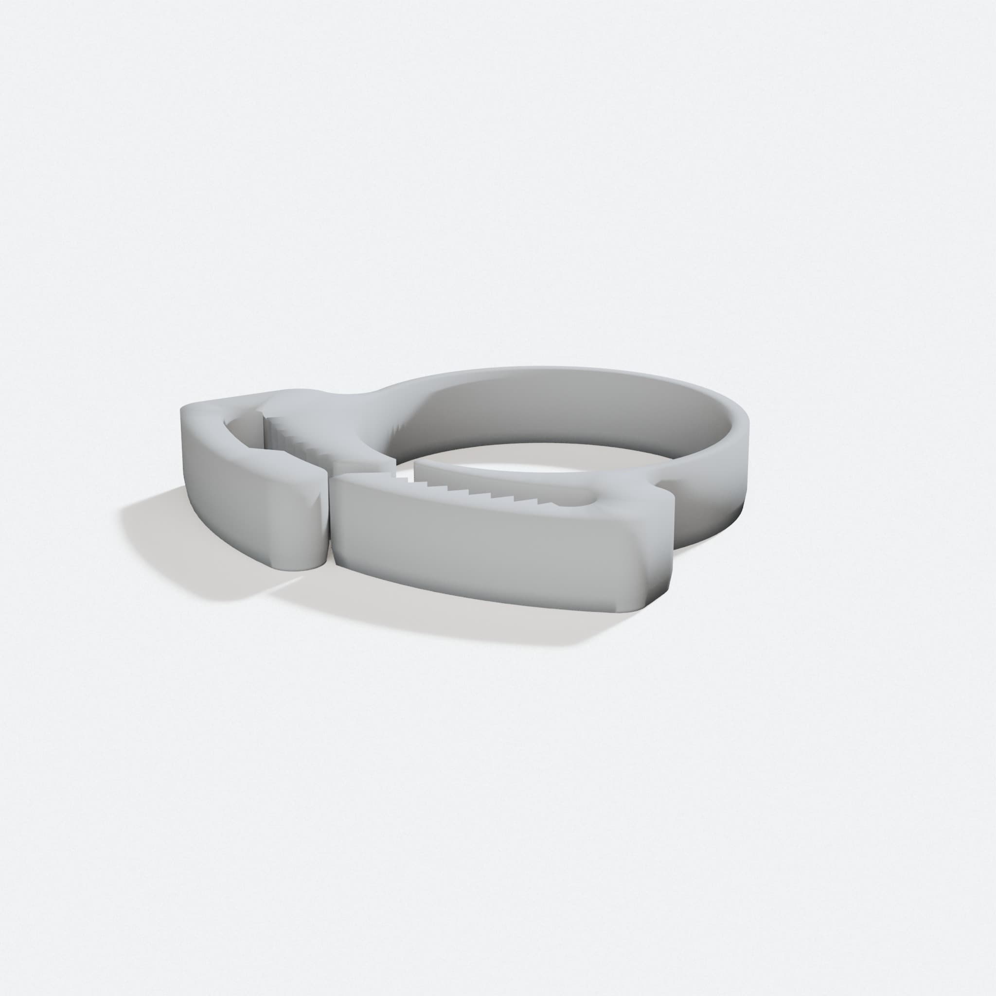 3D Printed Circular Fastener Hose Clamp