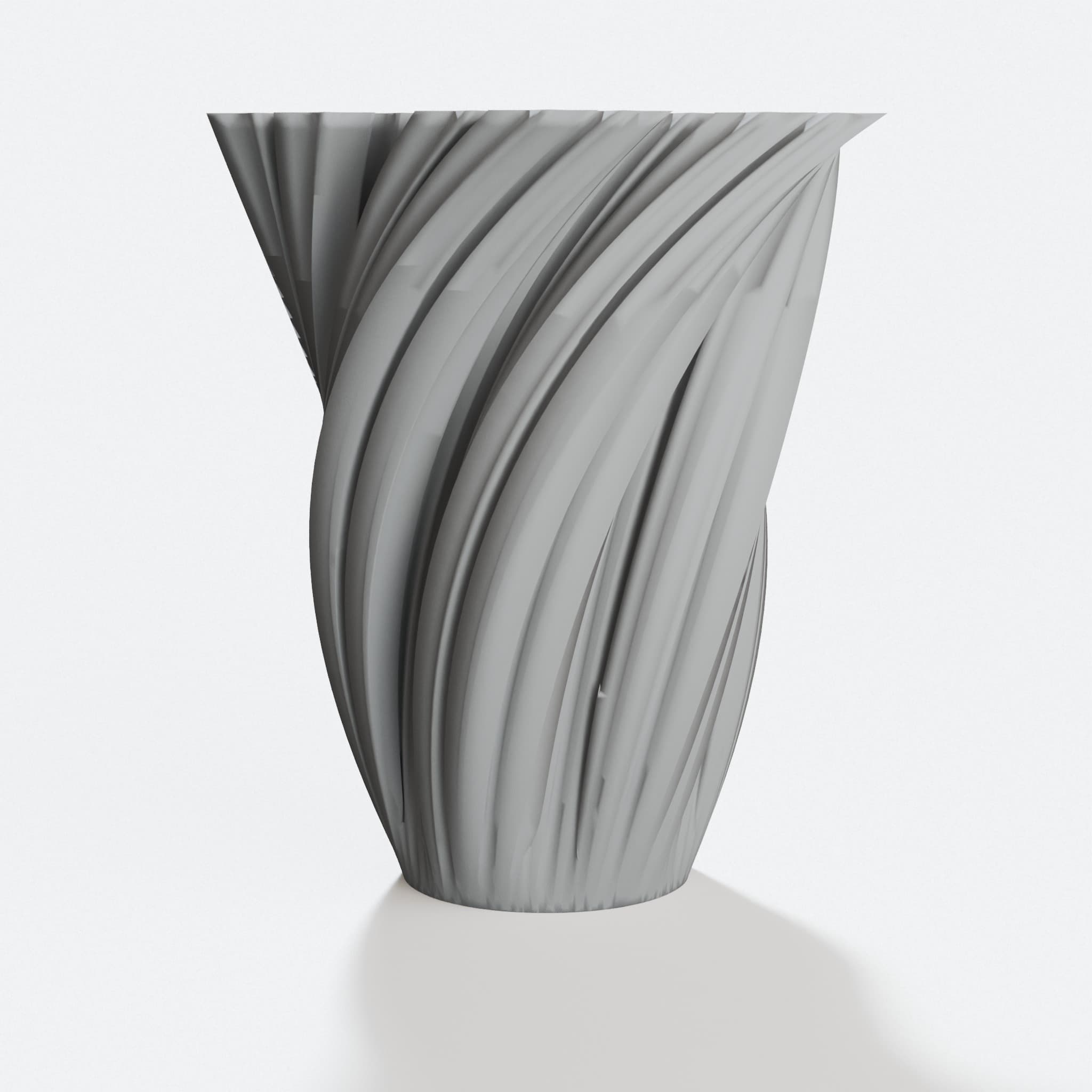 Koch Snowflake Fractal Vase – 3D Printed Home Decor
