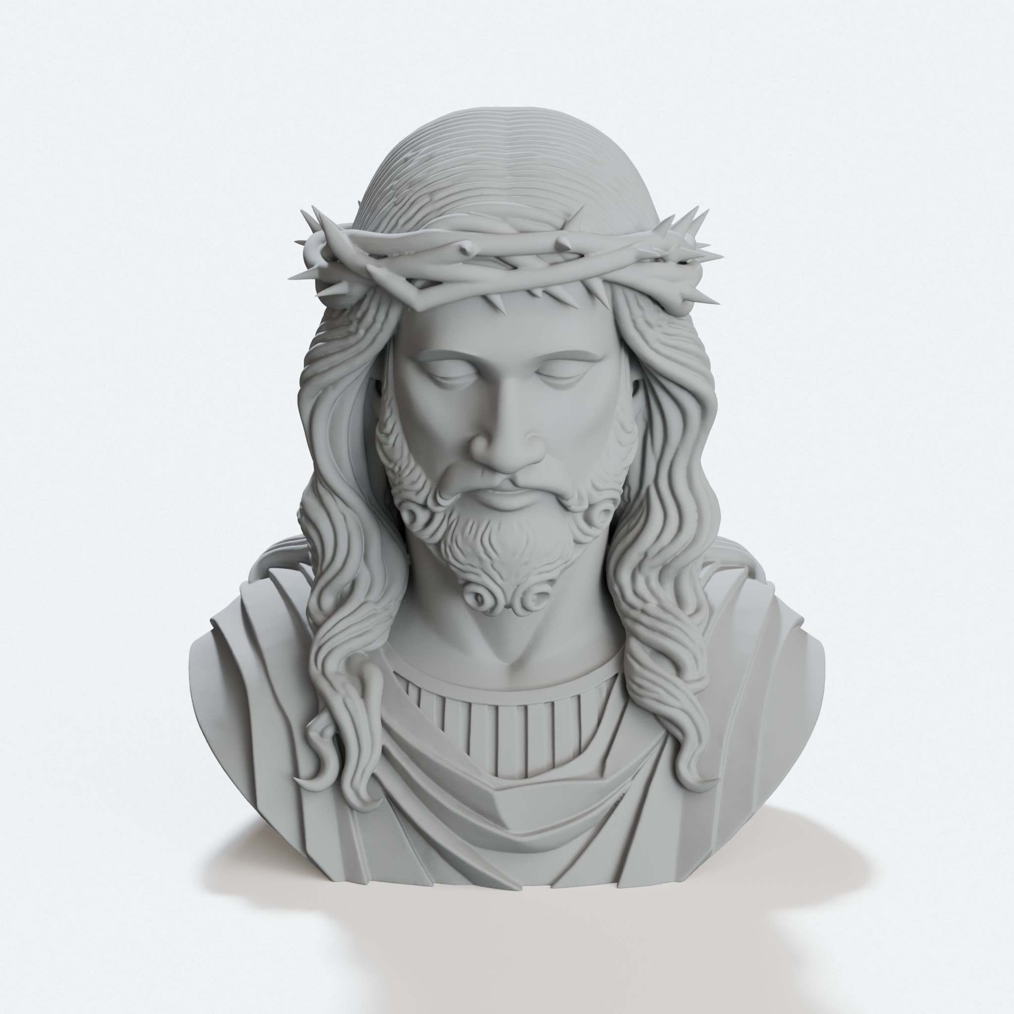 Jesus Christ Bust Religious Decor Sculpture