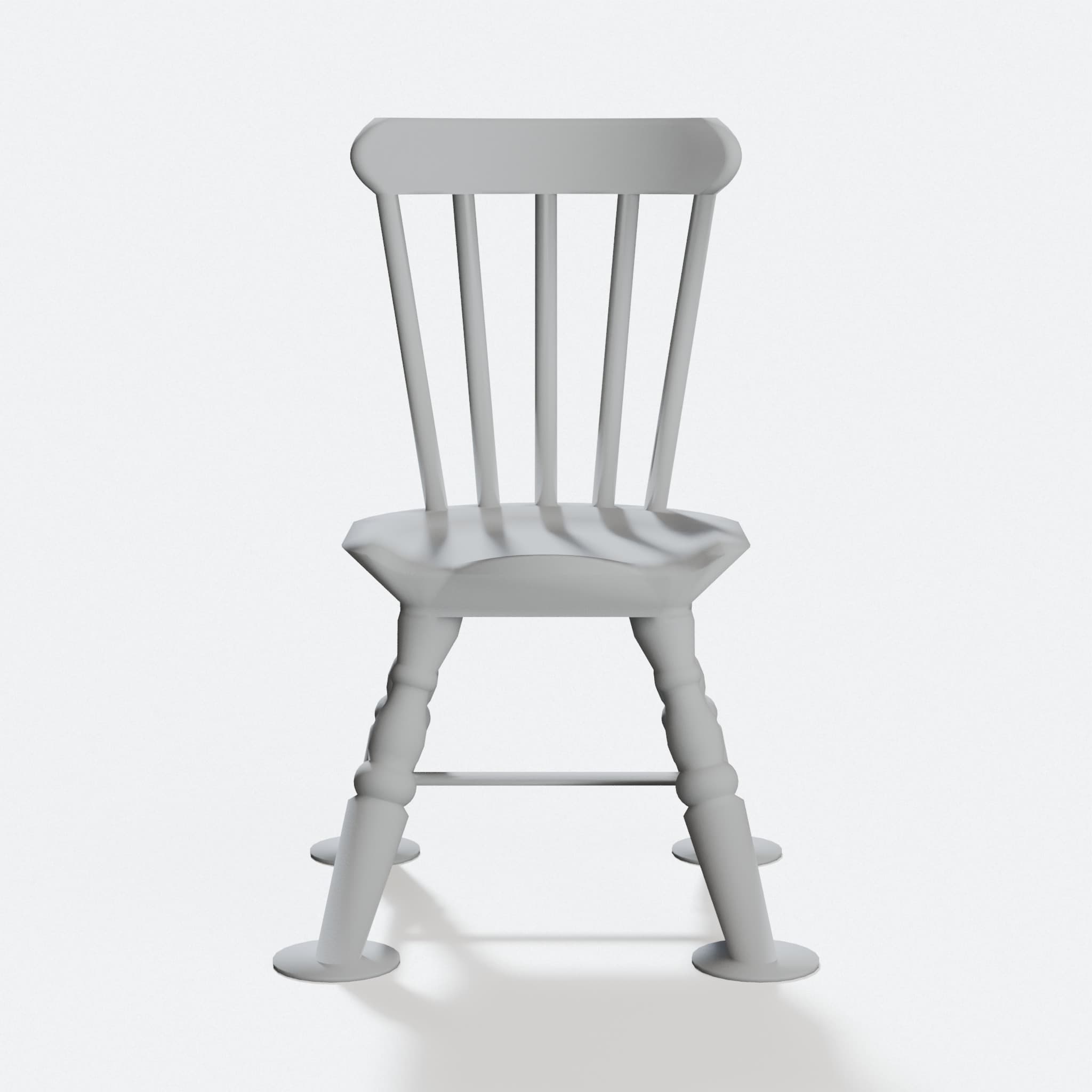 1:24 Scale Windsor Chairs – 3D Printed Dollhouse Furniture Set