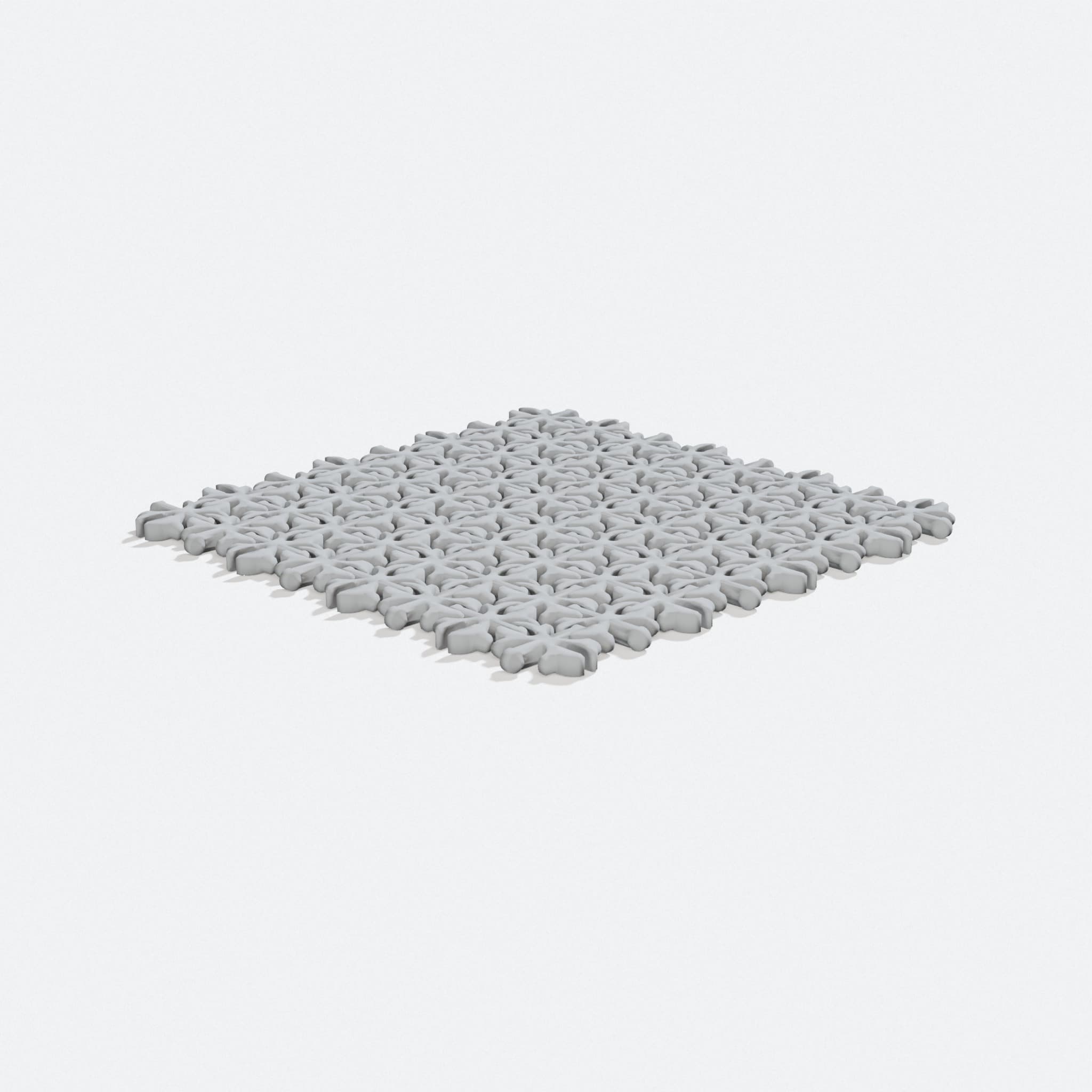 Flat Fabric Chainmail - 3D Printed Flexible Textile