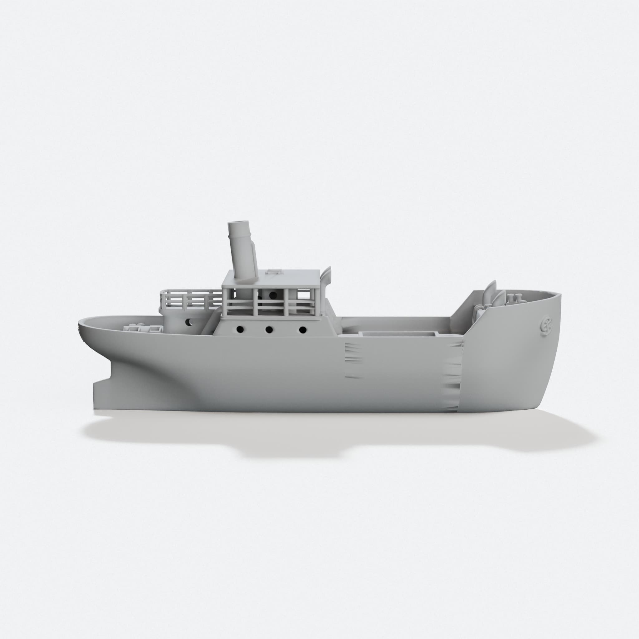 CAS Modular XYZ-Cube Cargo Ship 3D Printed Toy