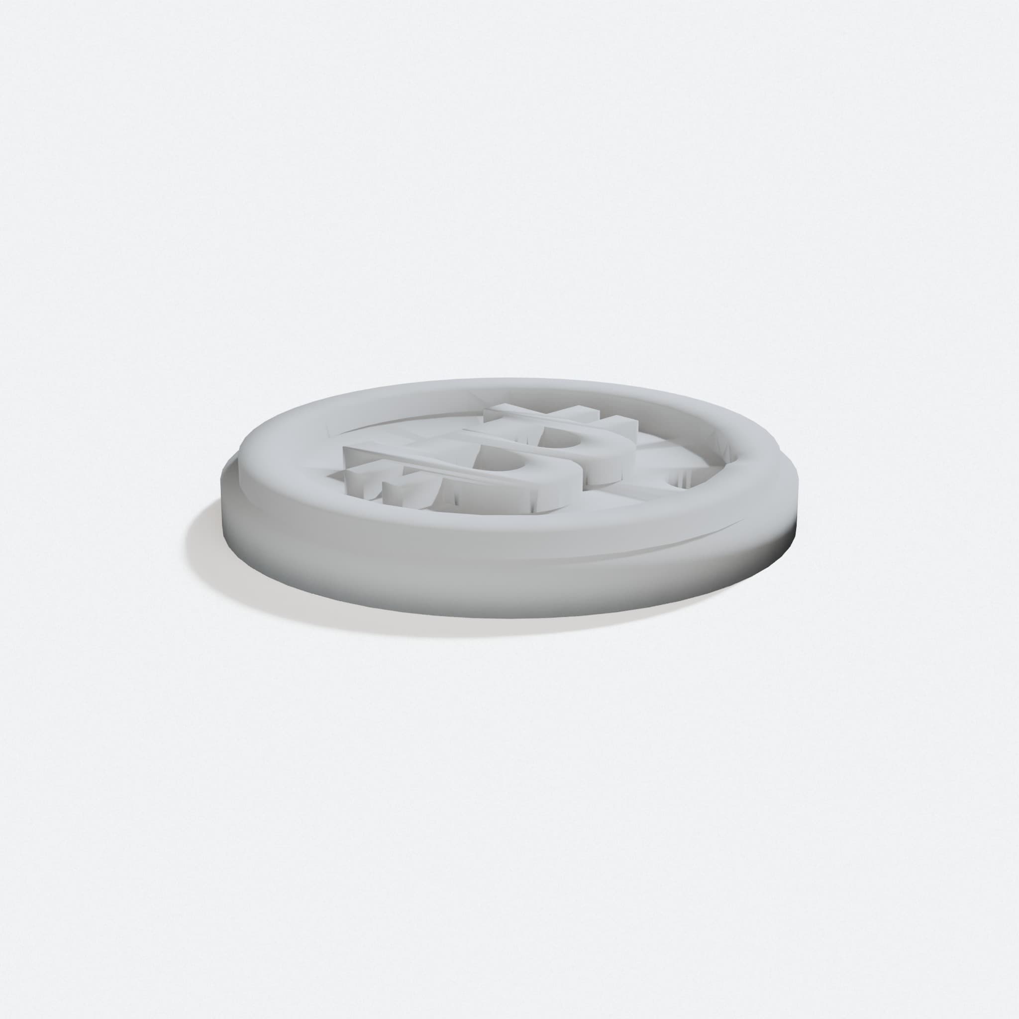 Bitcoin 3D Printed Keychain Ornament