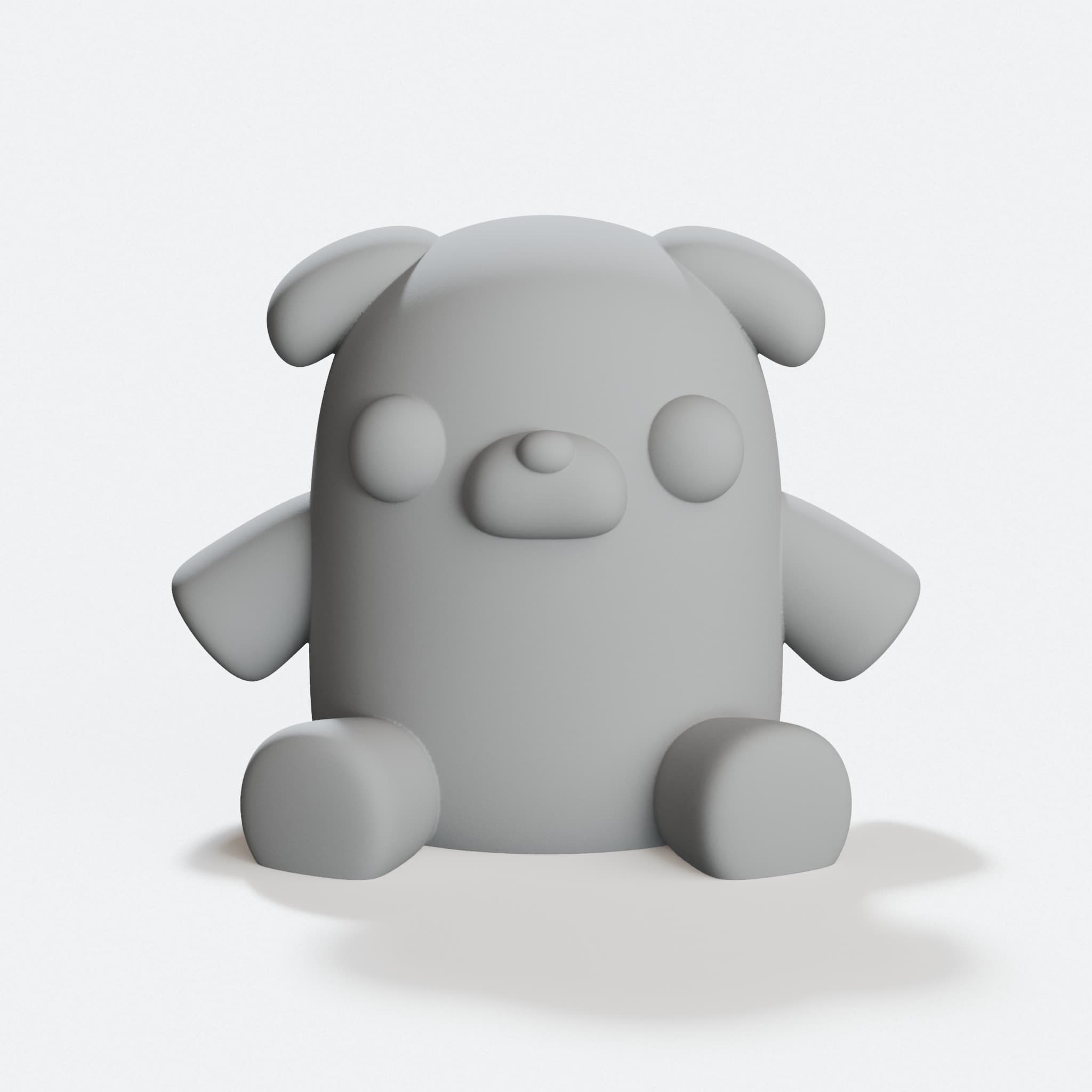 3D Printable Pug Dog Toy