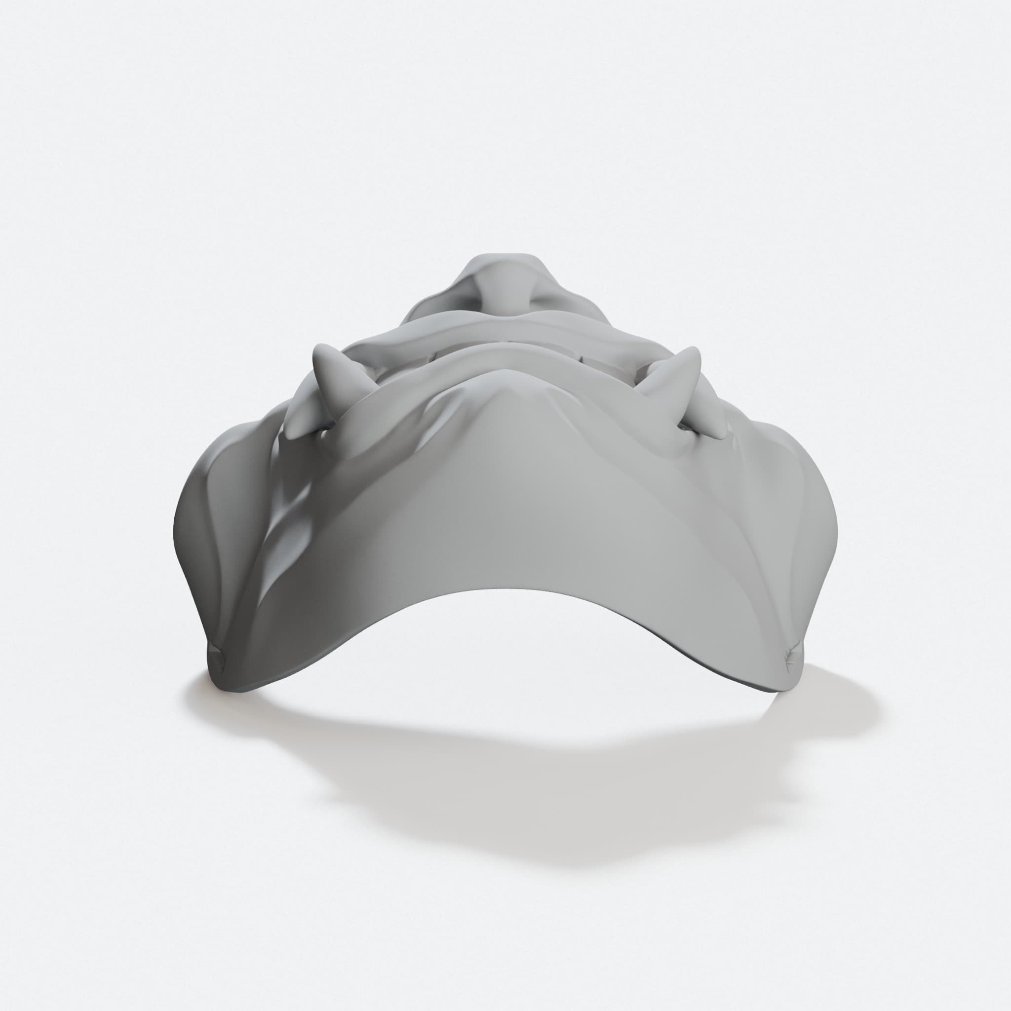 Samurai Mask Menpo 3D Printed Ornament