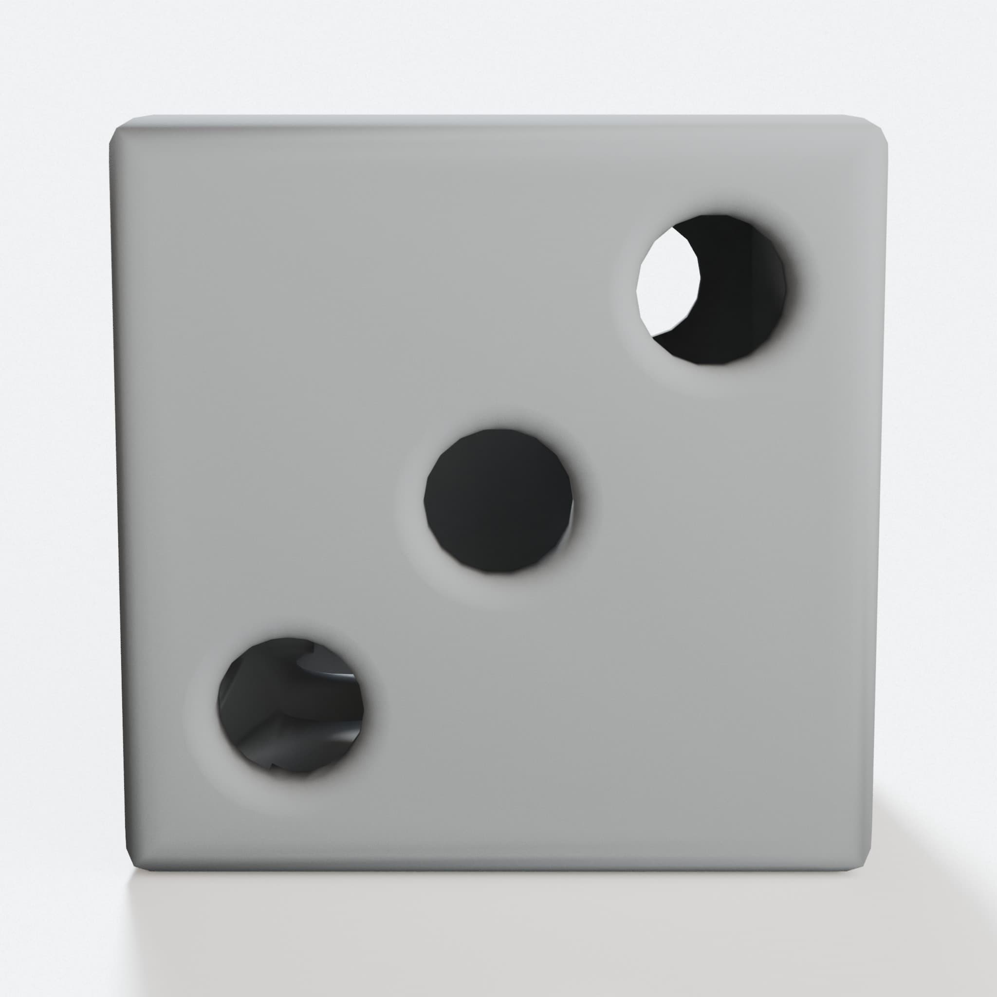 3D Printed 1 Inch Hollow Dice