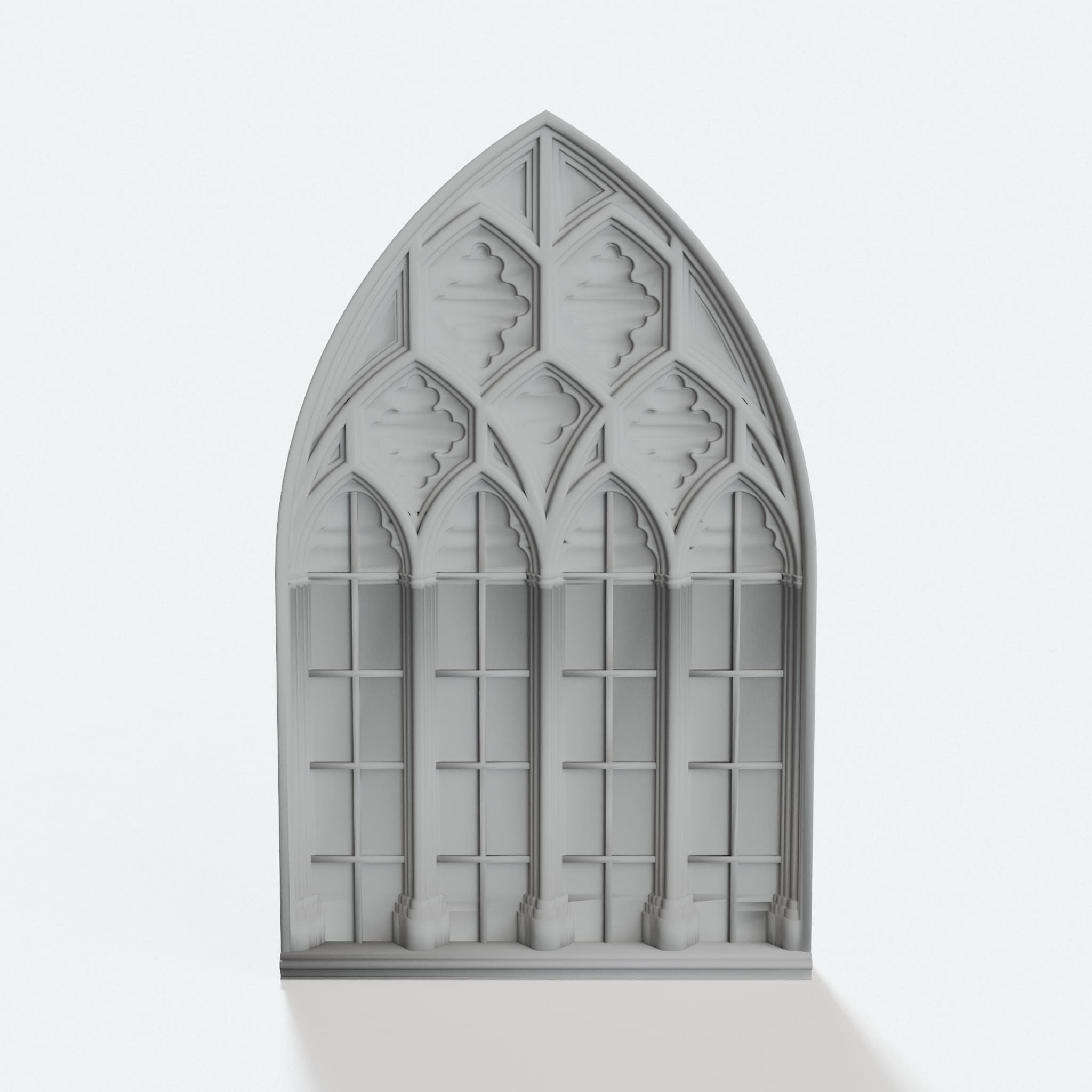 Gothic Window 3D Printed Home Decor