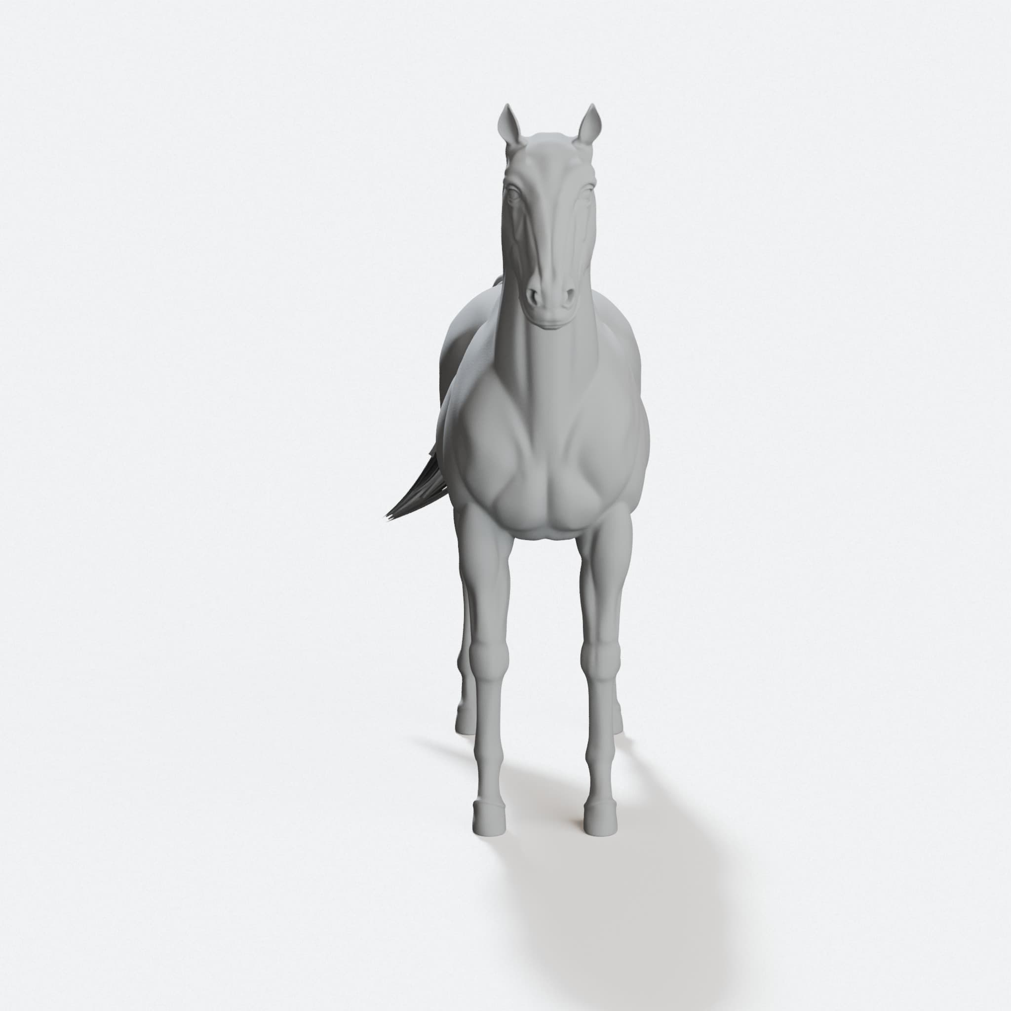3D Printed Horse Sculpture - Home Decor Figurine