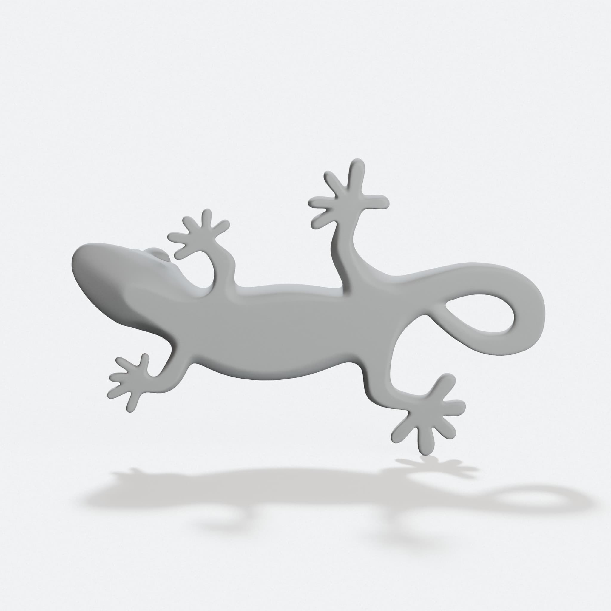 Gecko Keychain - 3D Printed Lizard Accessory
