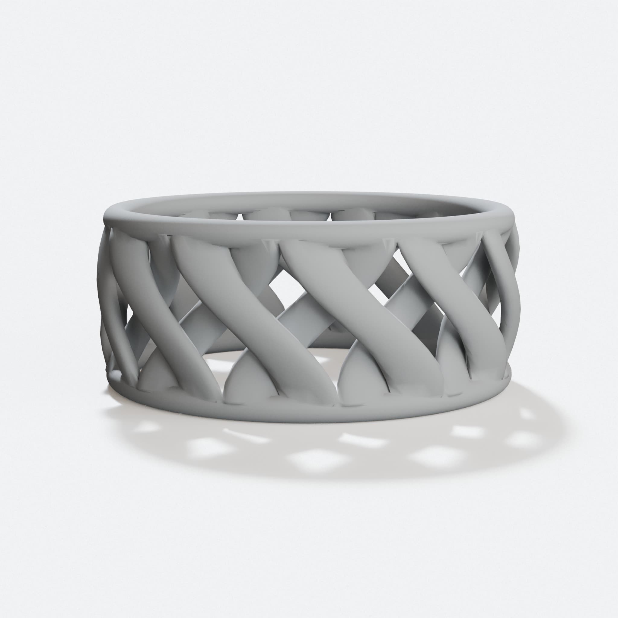 Link Bracelet - 3D Printed Spiral Design