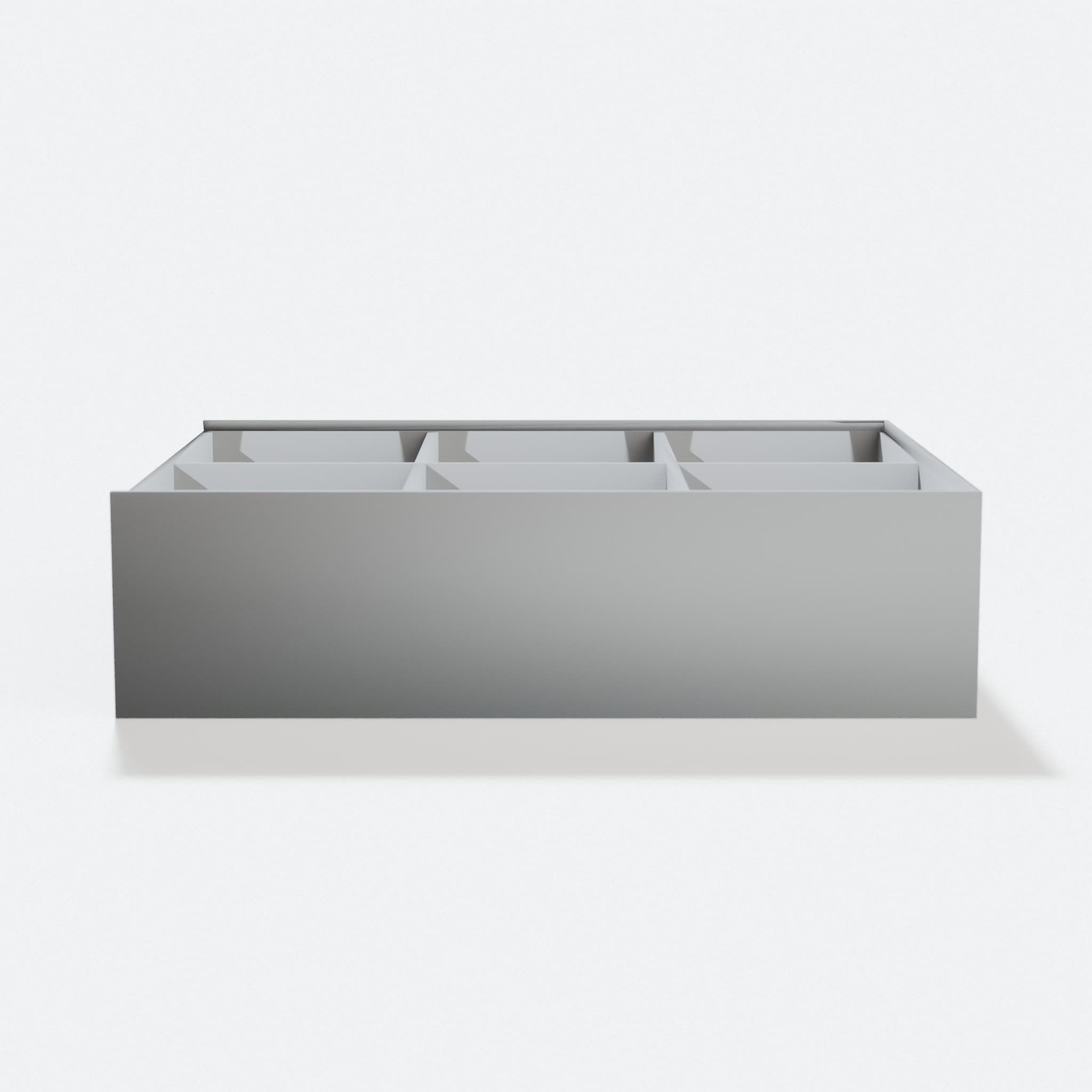 Parametric Compartment Box with Sliding Lid – 3D Printed