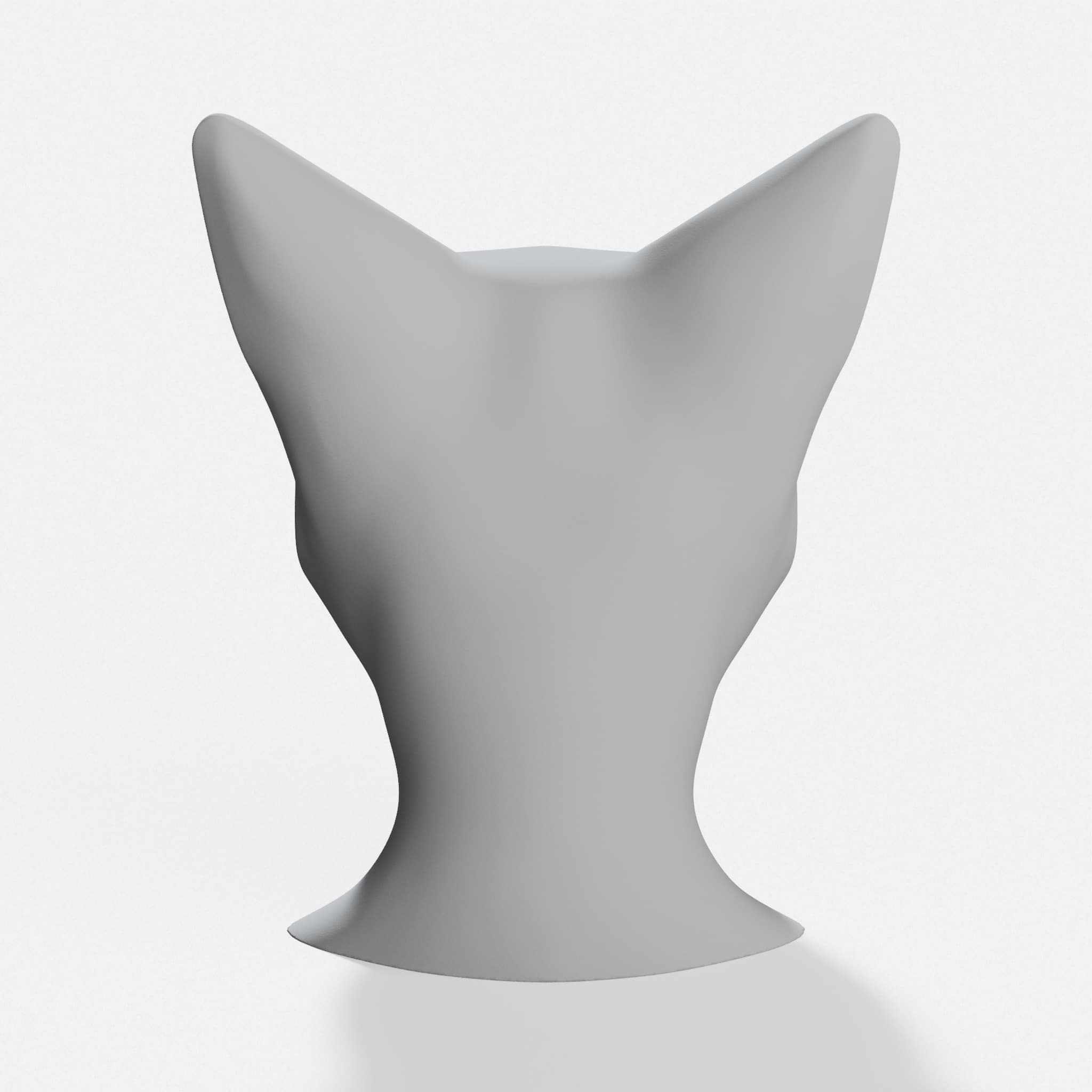 Anthro Arctic Fox Head