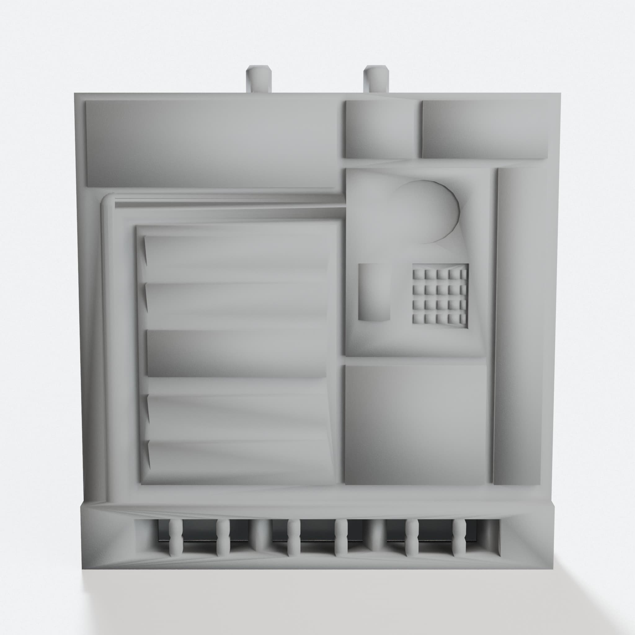 OpenLOCK Space Ship Wall 3D Printed Toy Terrain