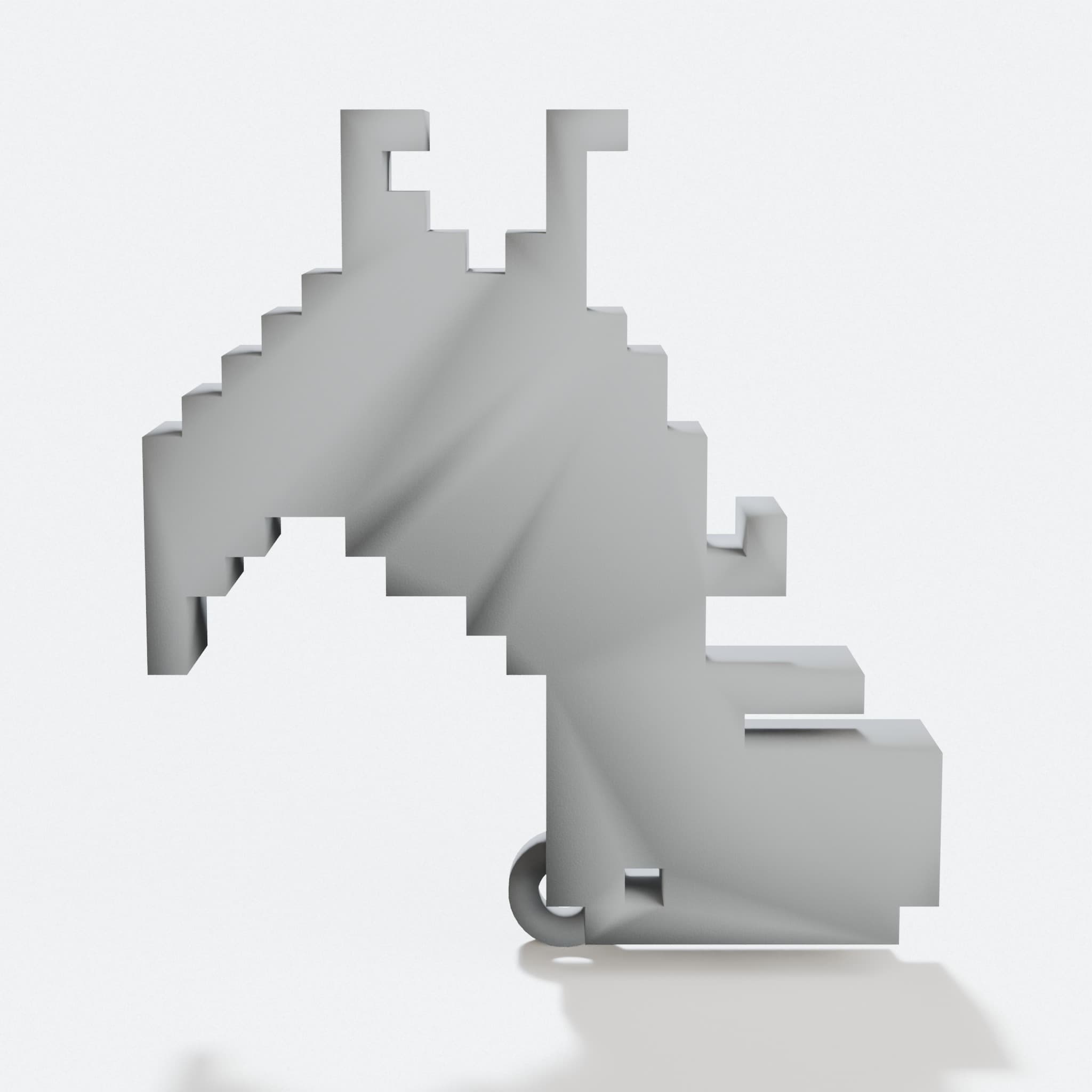 Compatible with Pixel Offline T-Rex Earrings