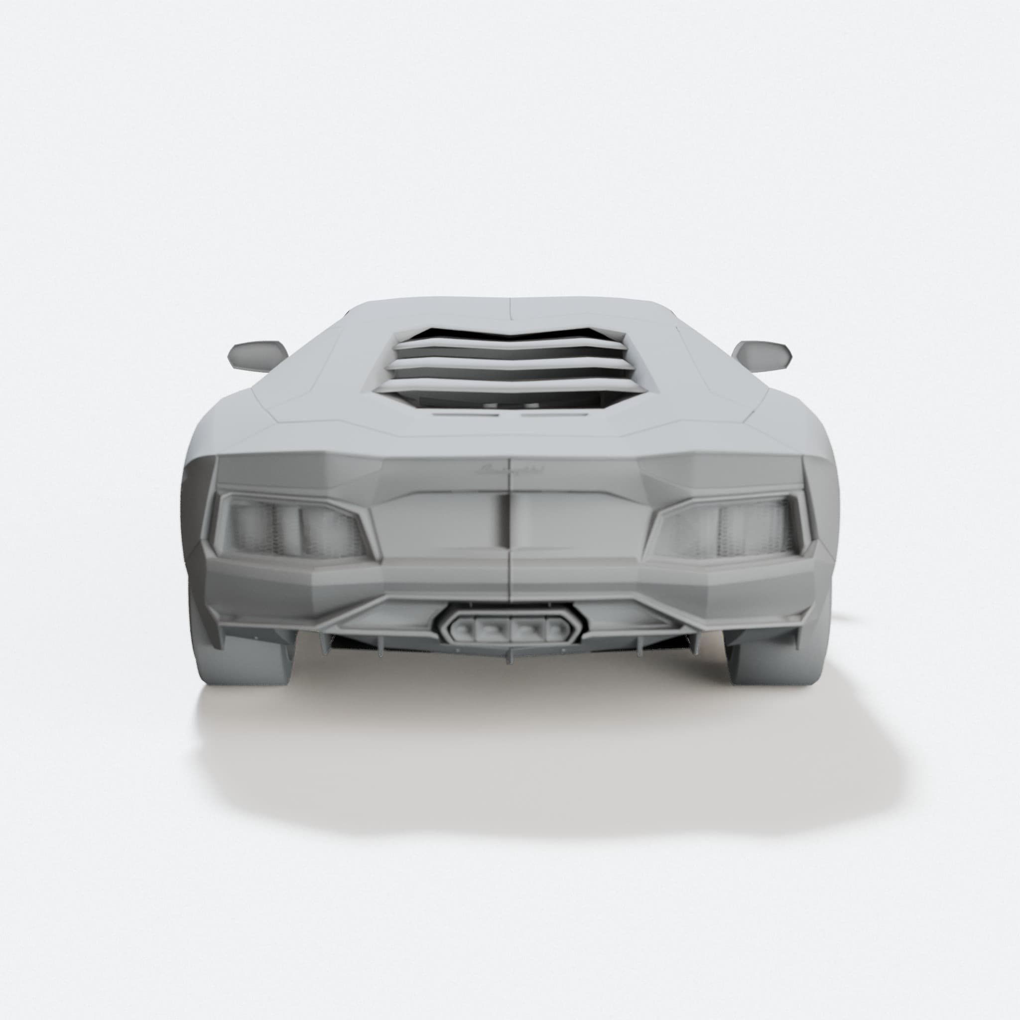 3D Printed Lamborghini Aventador Model Car