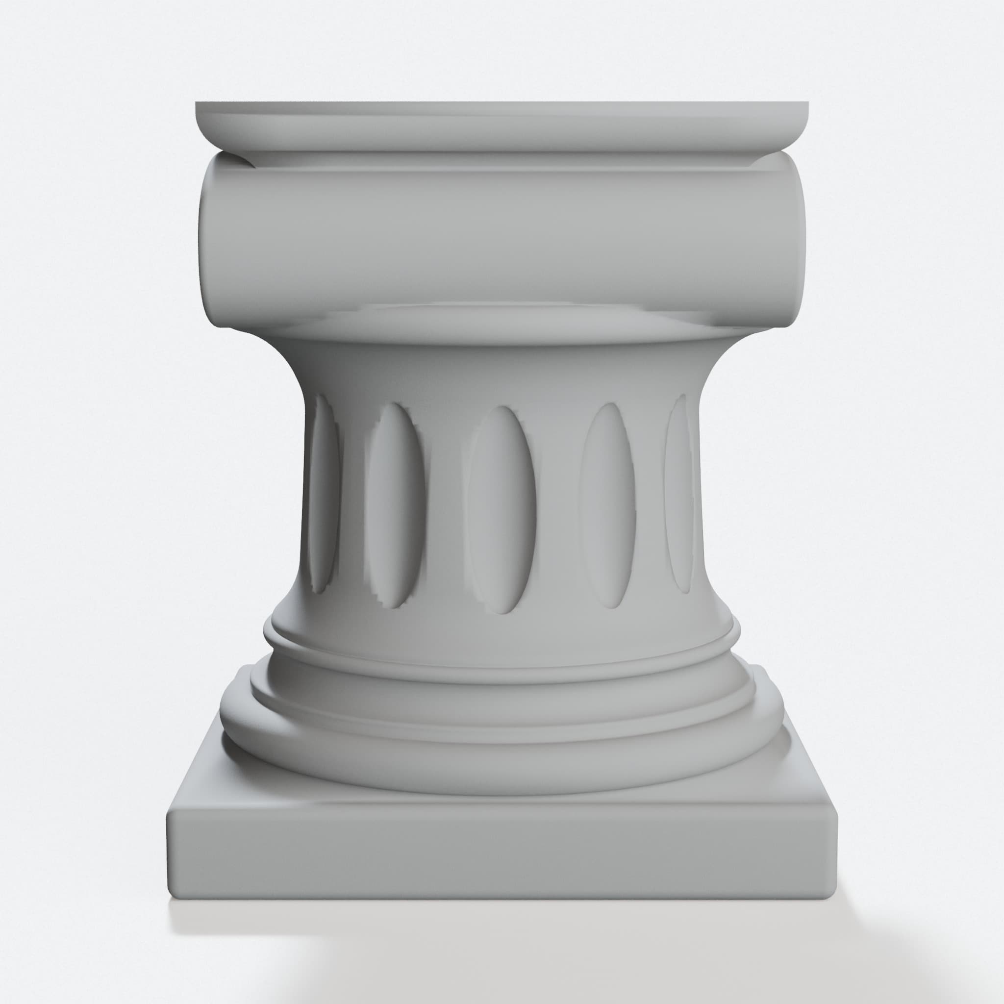 Mini Ionic Column Display Podium, Tiny Object Stand