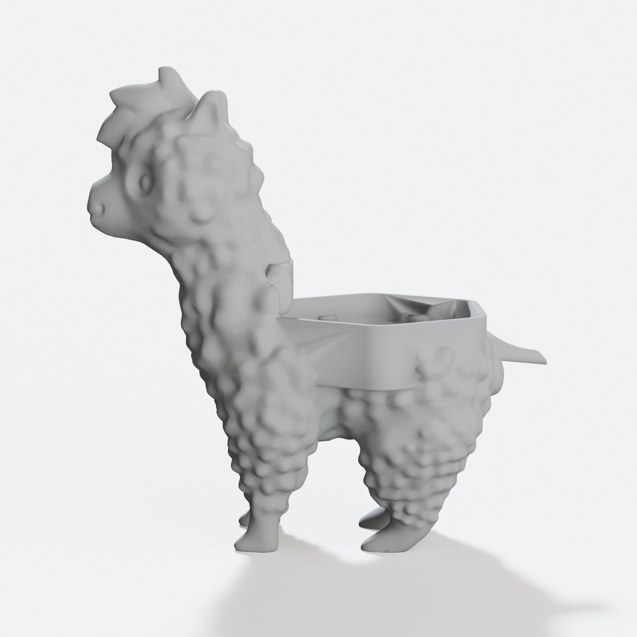 Alpaca Soap Holder 3D Printed Home Decor