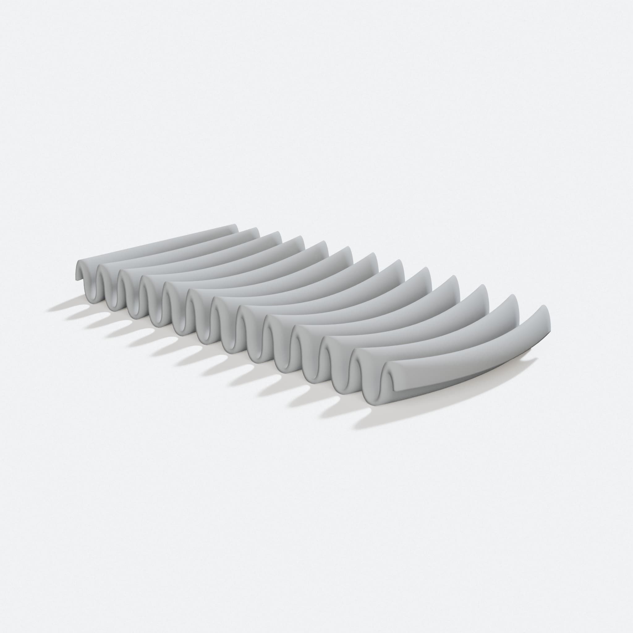 3D Printed Soap Dish with Center Grip Design, turn three quarter