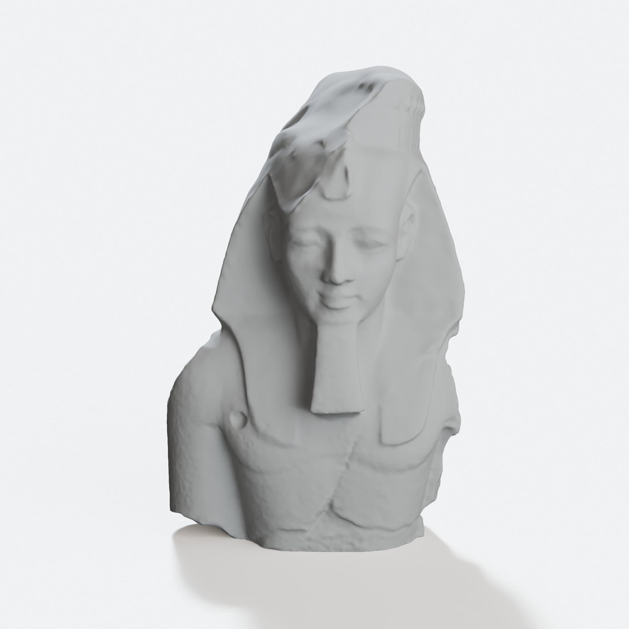 Ramesses II Bust 3D Printed Ornament Decor