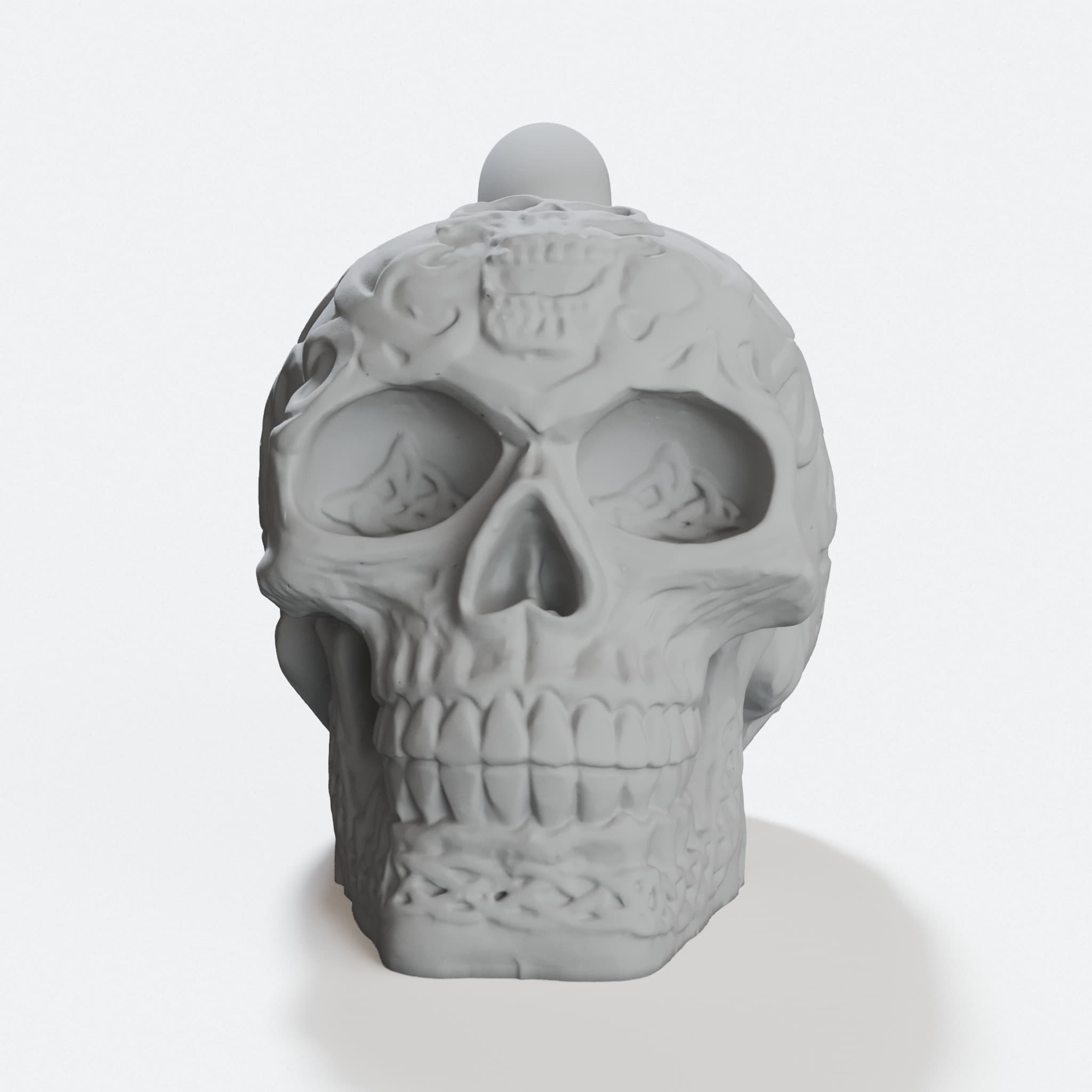 Celtic Skull Keychain