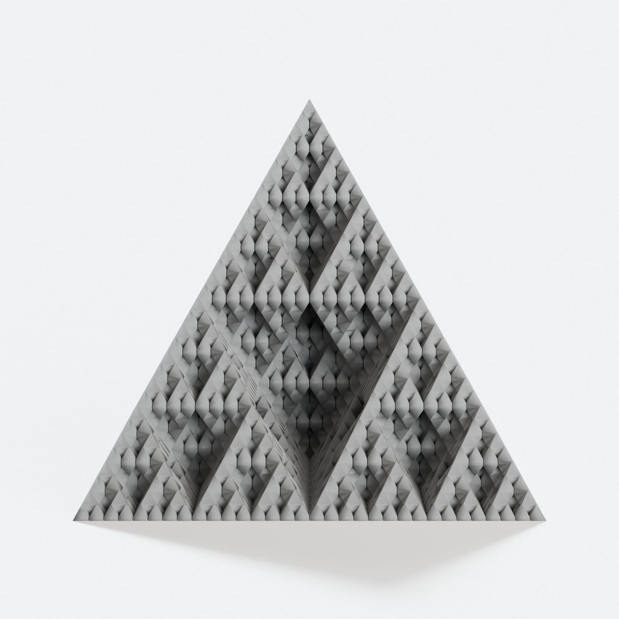 Sierpinski Pyramid Fractal Vase – 3D Printed Home Decor