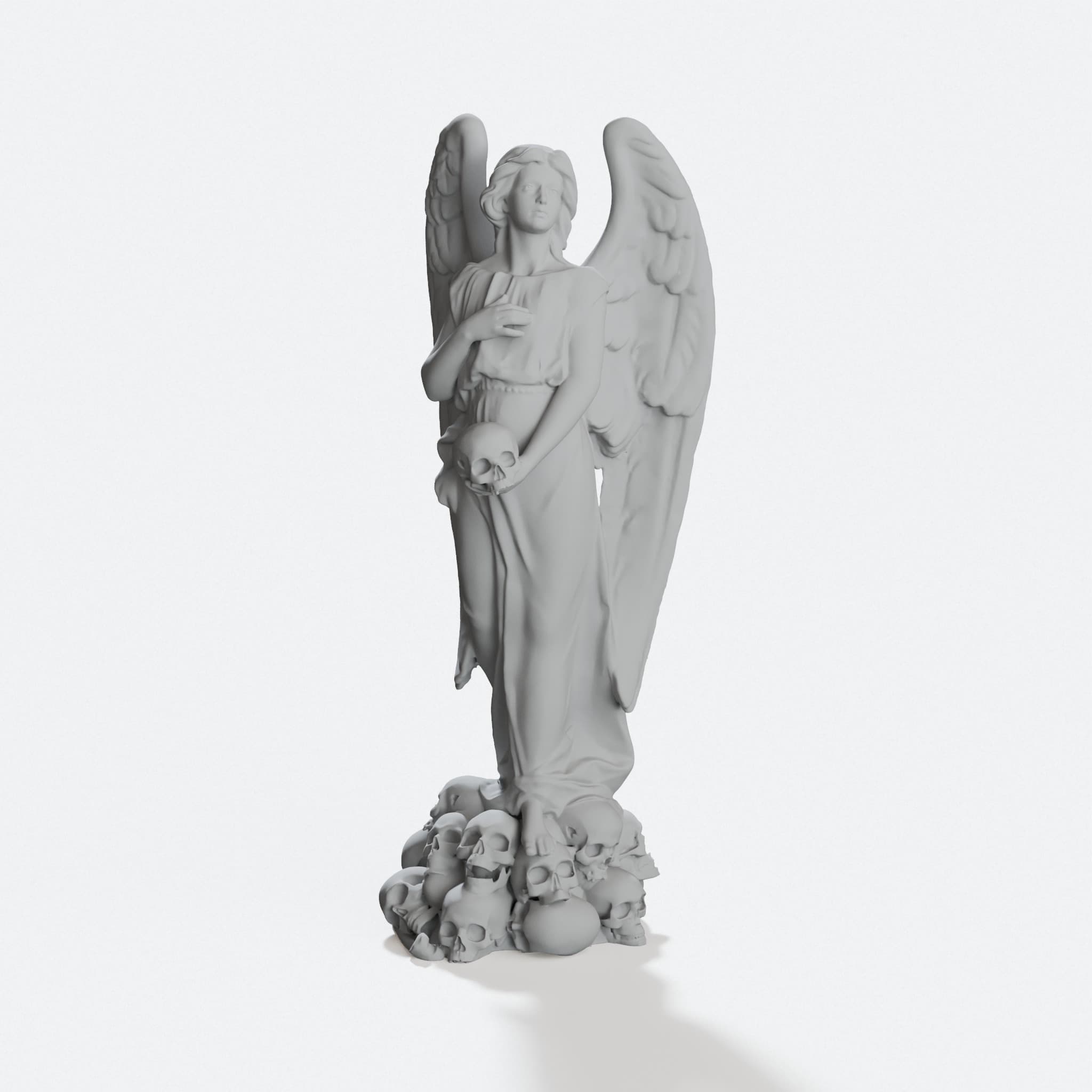 Angel of the Dead Sculpture - 3D Printed Ornament
