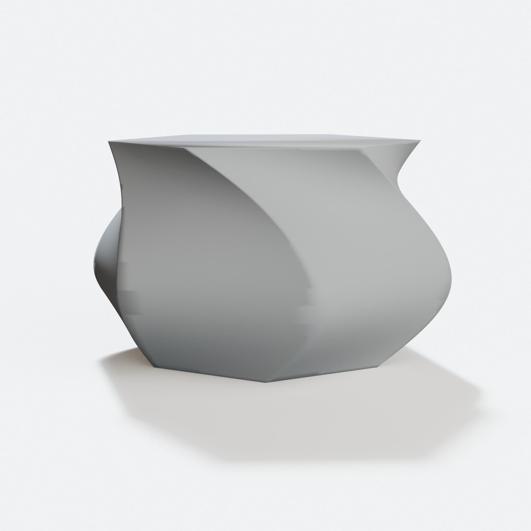 Geometric 3D Printed Pot for Succulents and Plants