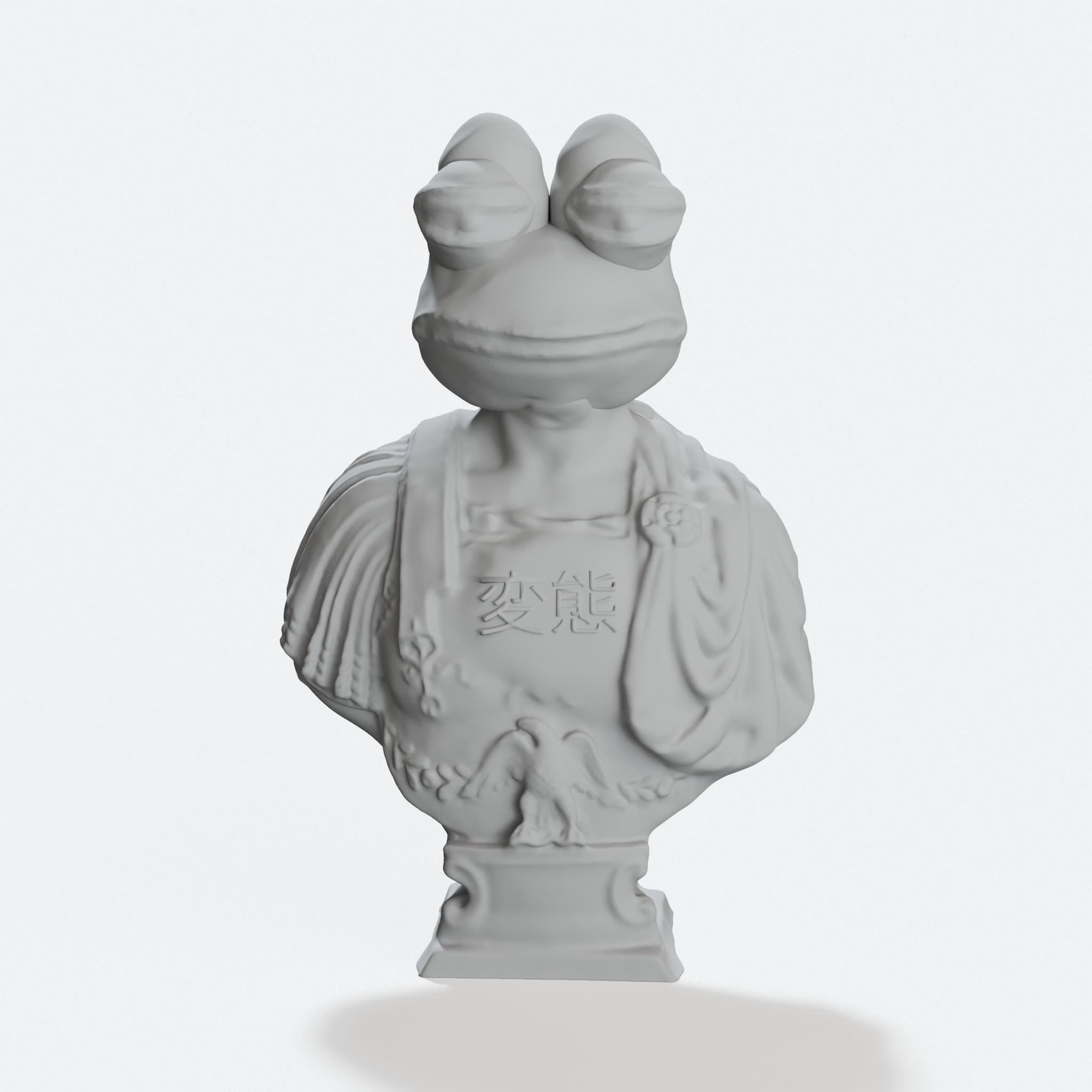 Meme Emperor Pepe 3D Printed Toy Figure