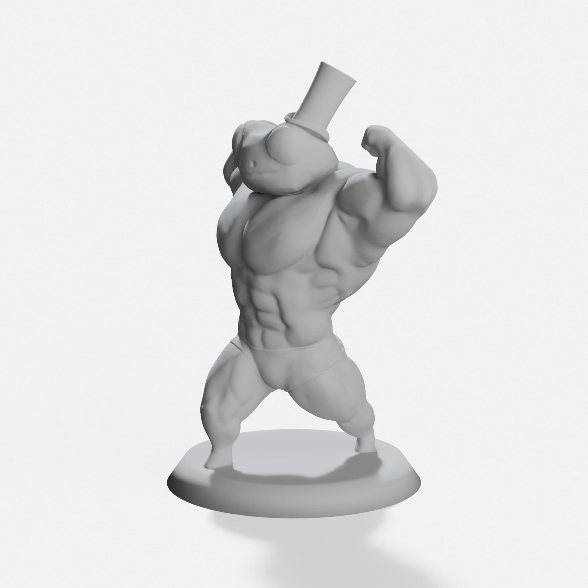 Buff Fred the Frog 3D Printed Toy Figurine