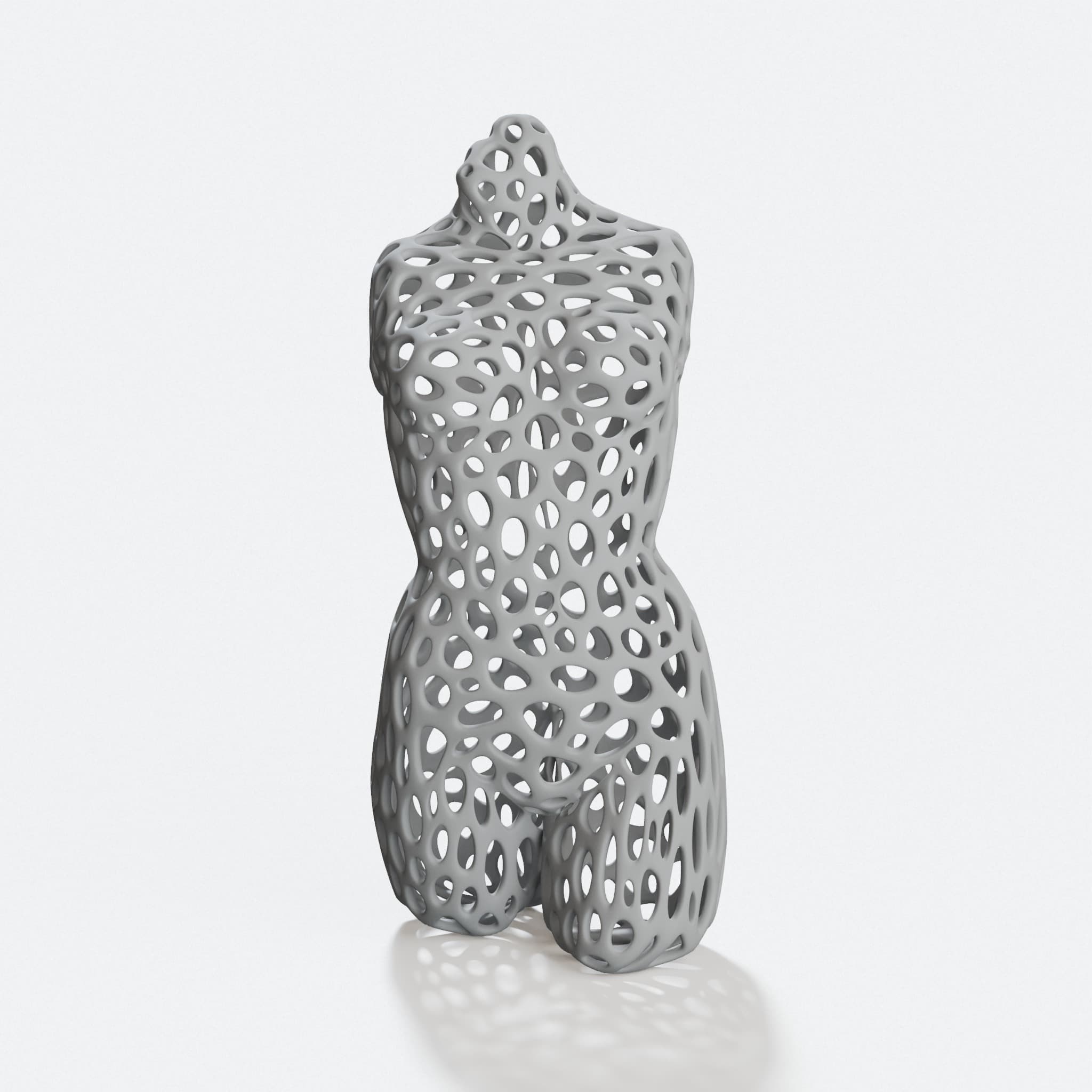 Pink Panther Woman Voronoi Sculpture - 3D Printed Home Decor