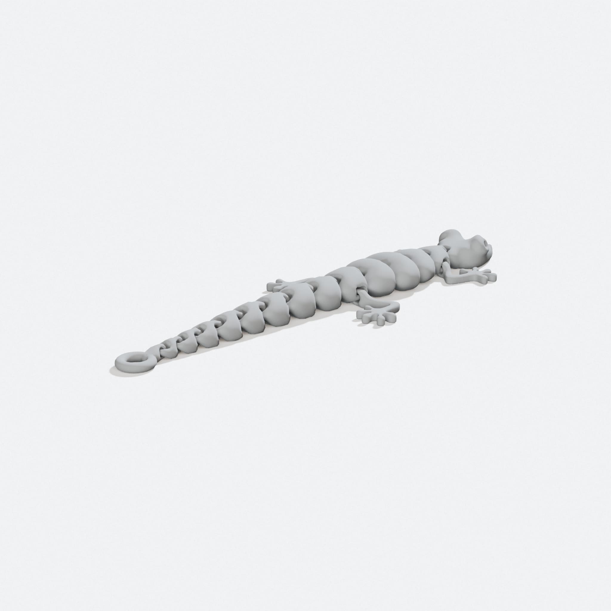 Articulated Lizard 3D Printed Keychain Fidget Toy