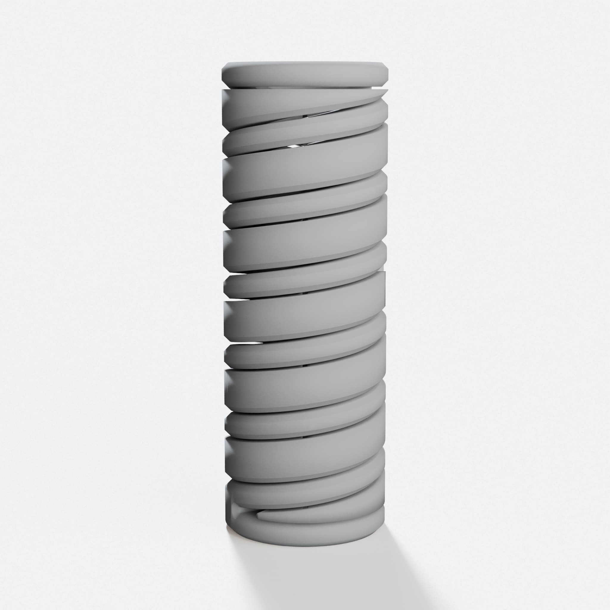 3D Printed Workshop Spring with Manual Support