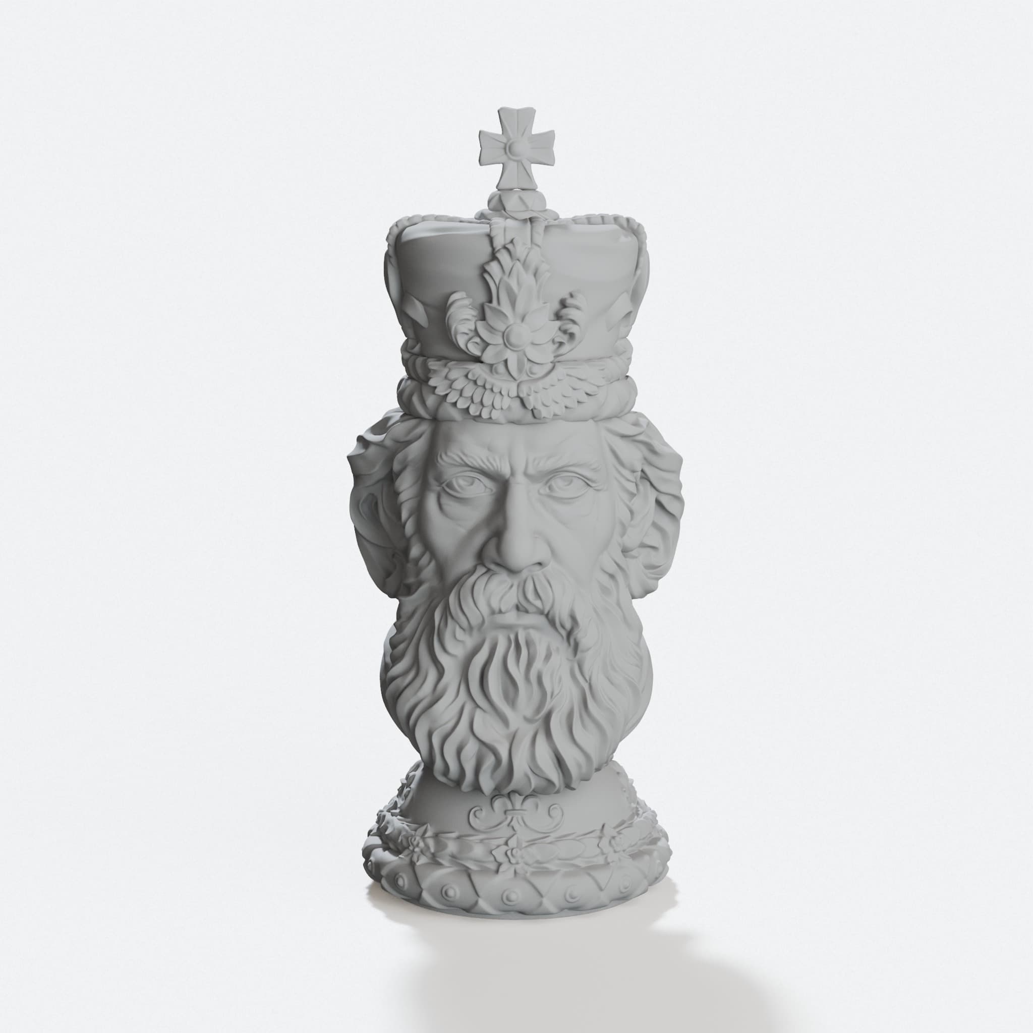 3D Printed Chess King Piece for Game Night
