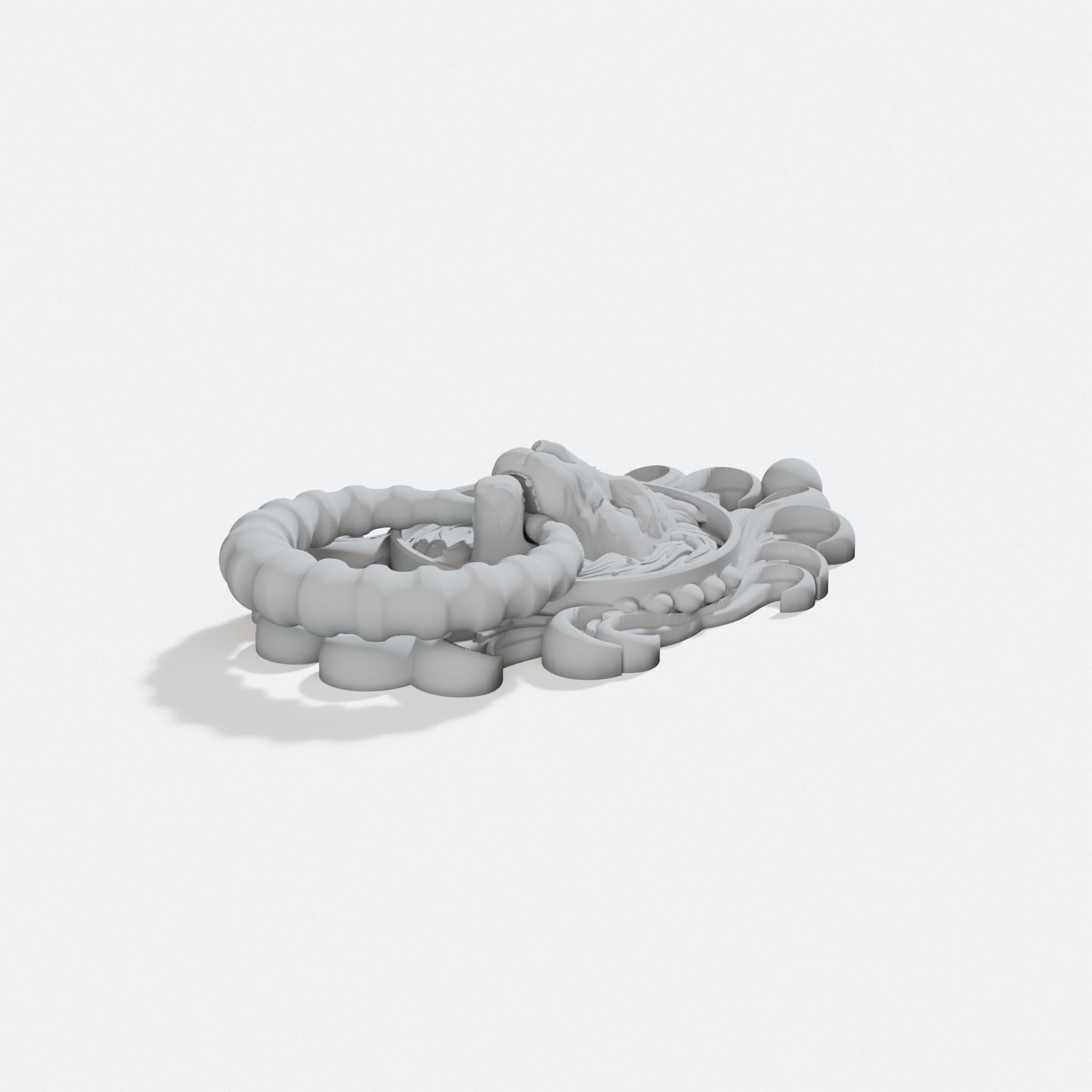 Lion Door Knocker 3D Printed Home Decor