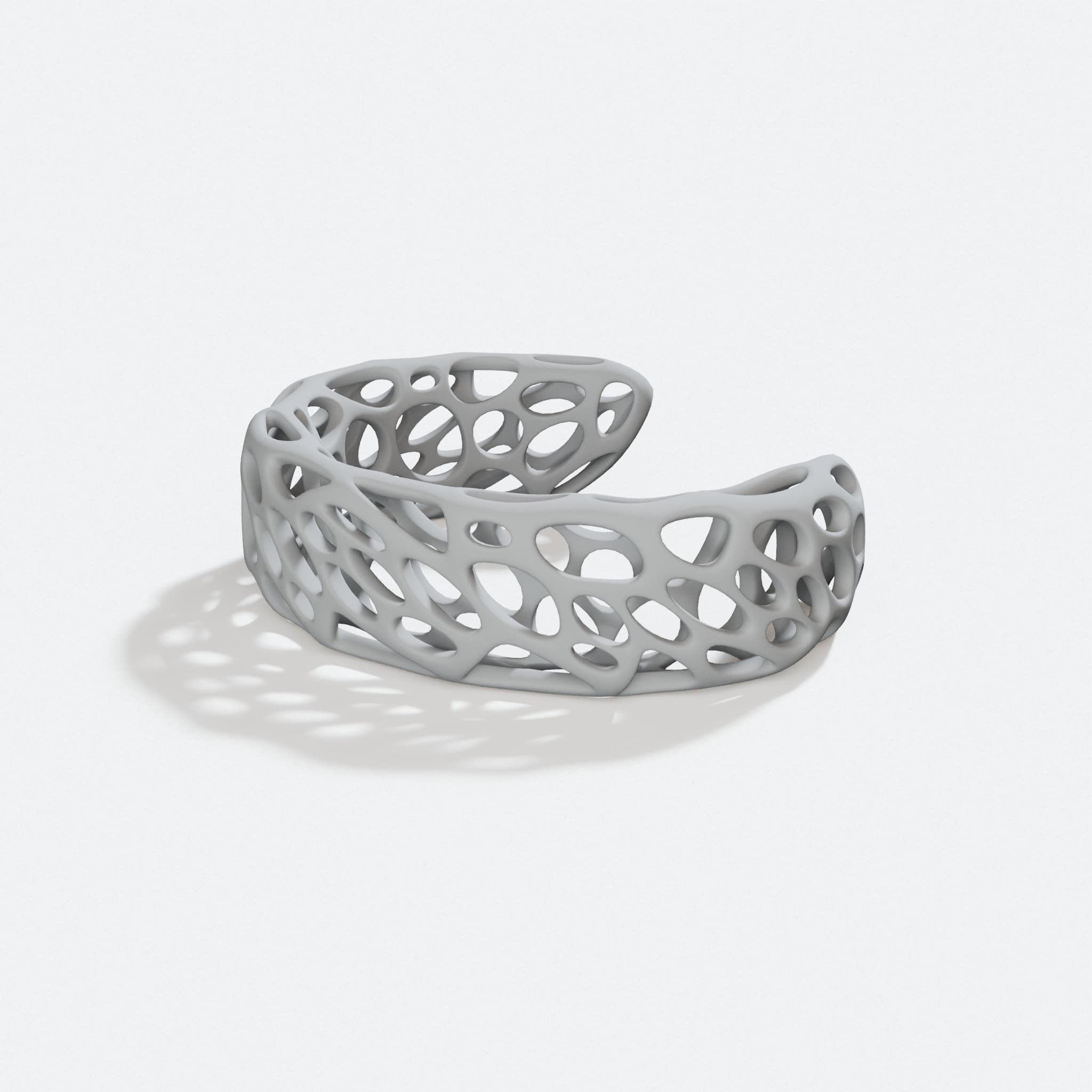 Voronoi Bracelet, 3D Printed Gifts