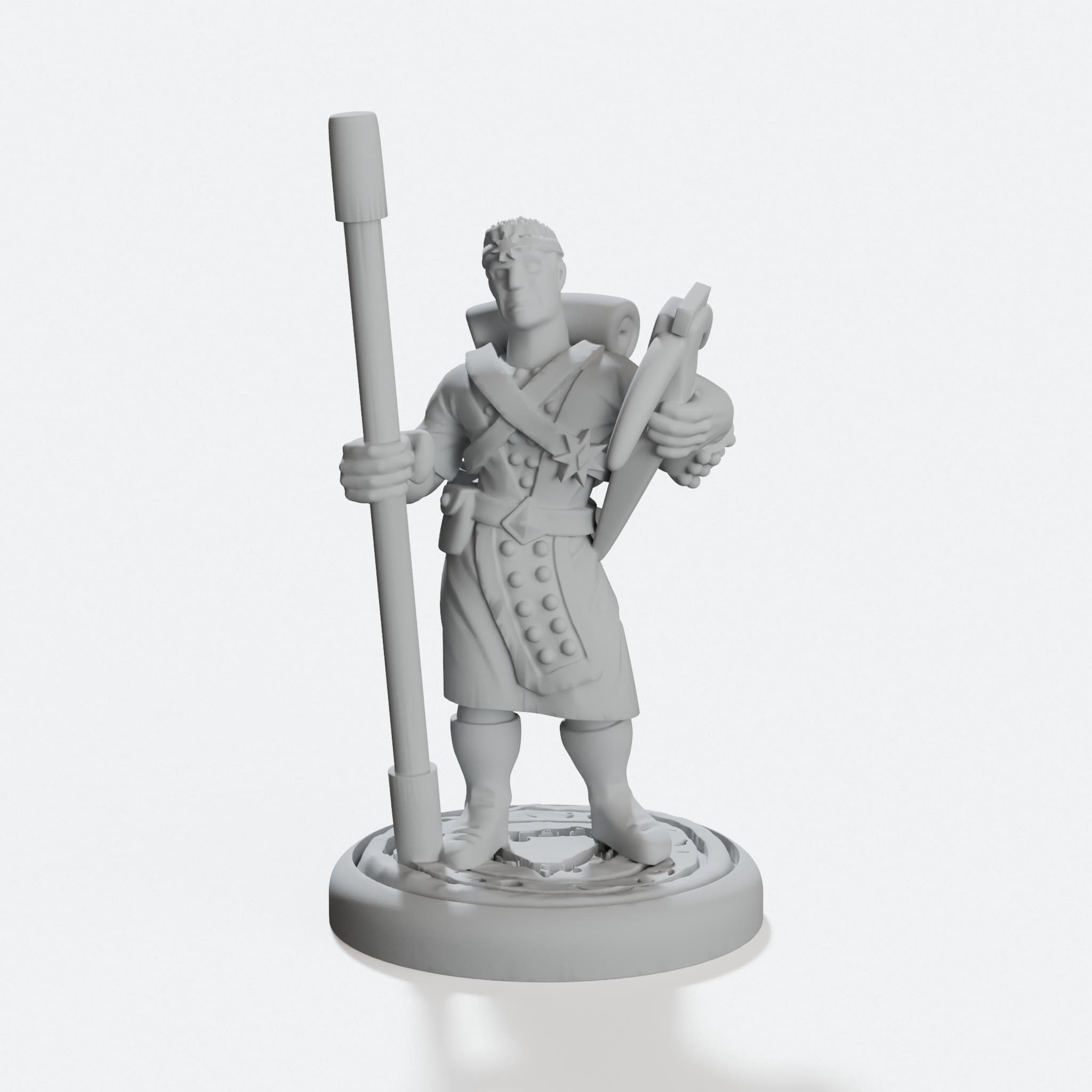 Brock the Warlock 3D Printed Toy Miniature Figure