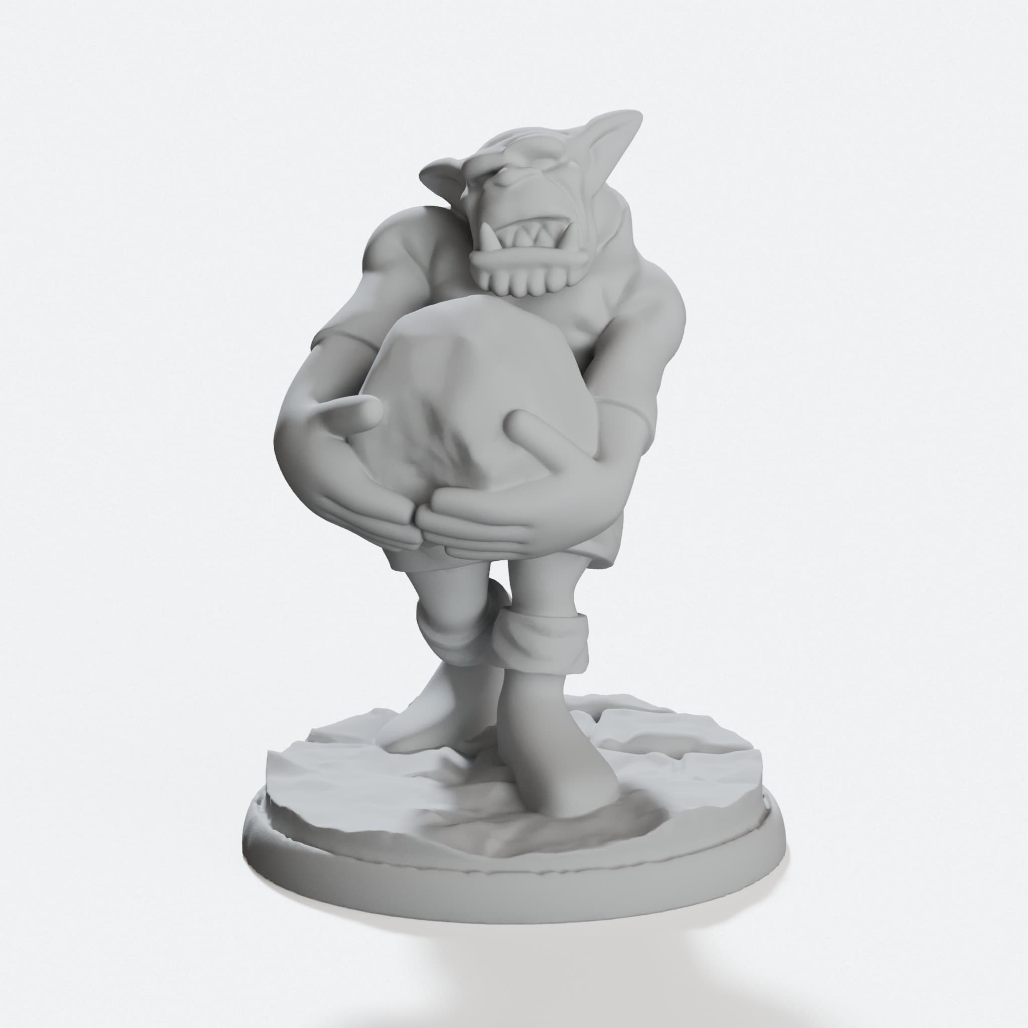 Artillery Loader Orc 3D Printed Toy Figure